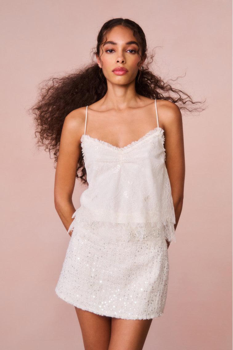 Ferni Lace Cami Top - IVORY Product Image