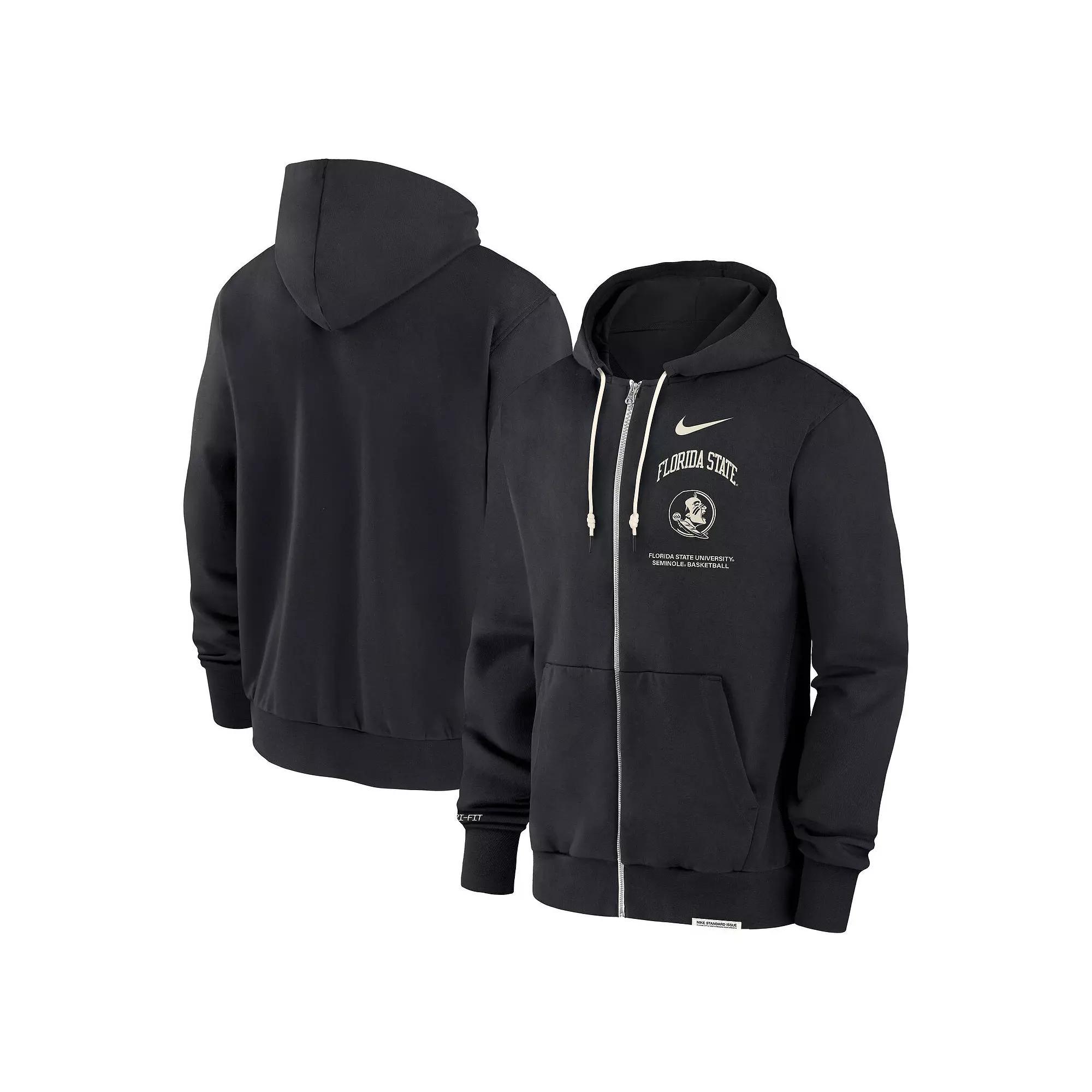 Men's Nike Black Florida State Seminoles On-Court Performance Full-Zip Hoodie,  Product Image