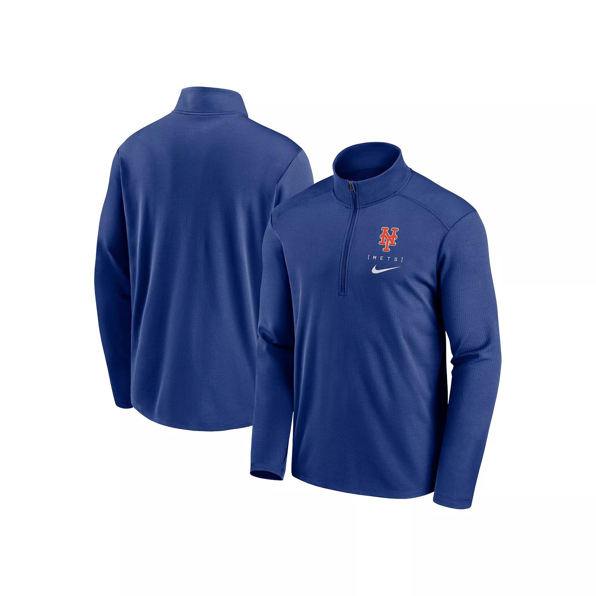 Men's Nike Navy Seattle Mariners Franchise Logo Pacer Performance Half-Zip Top,  Product Image