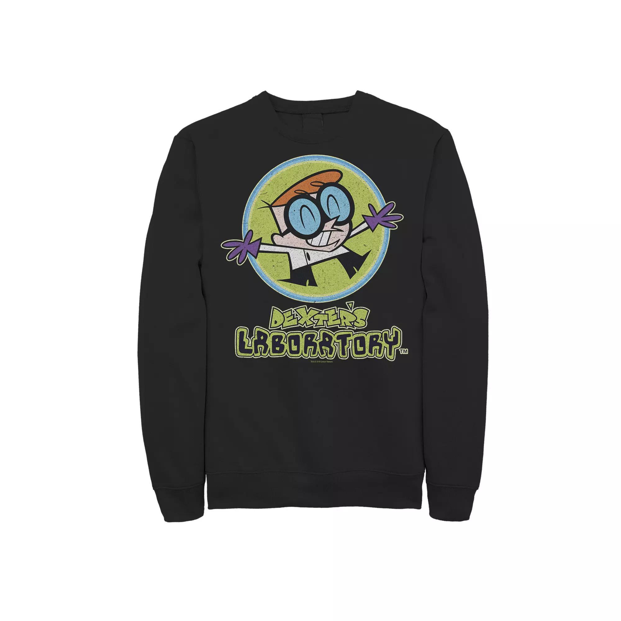 Men's Cartoon Network Dexter's Laboratory Happy Scientist Fleece Graphic Pullover,  Product Image