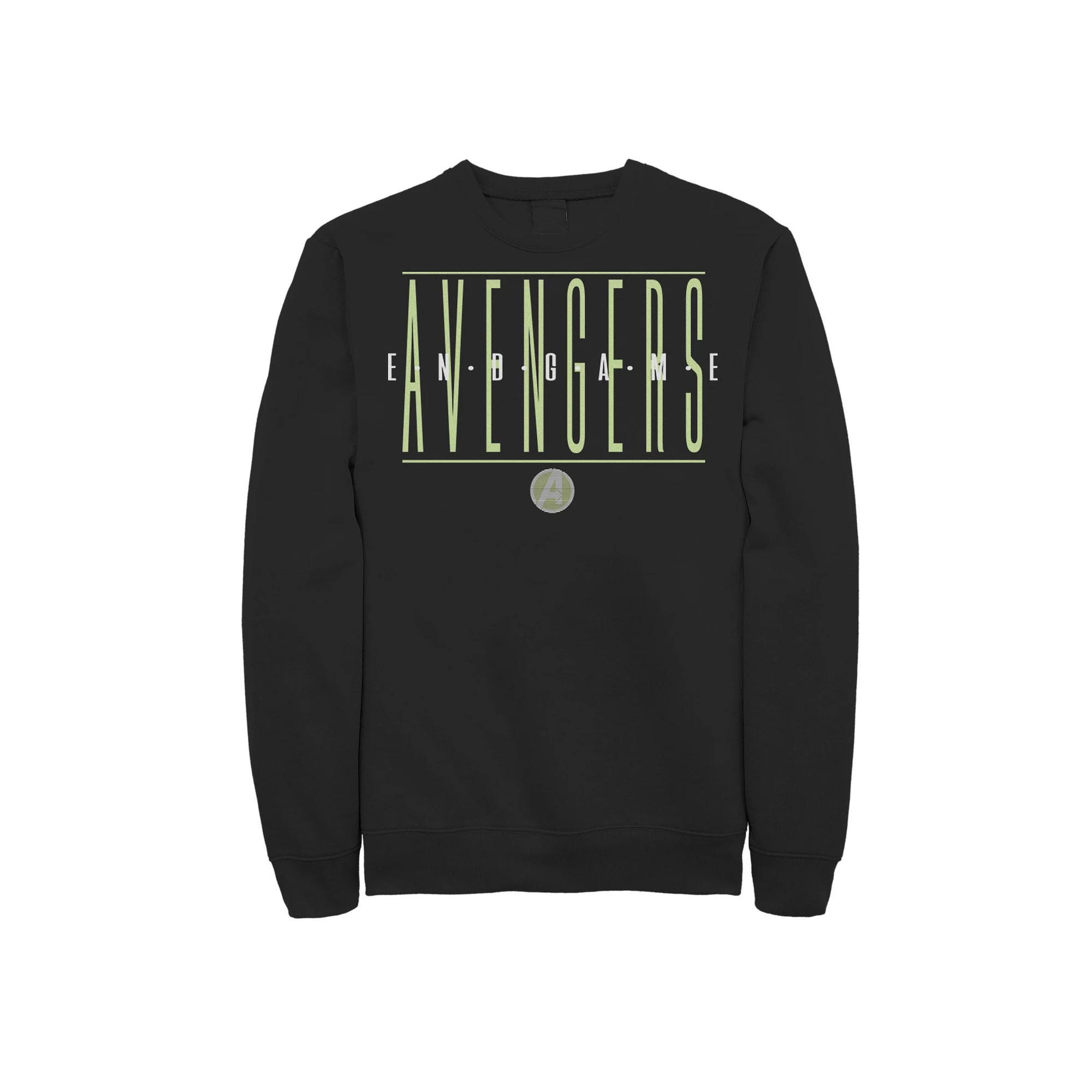 Men's Marvel Avengers Endgame Text Overlay Sweatshirt,  Product Image