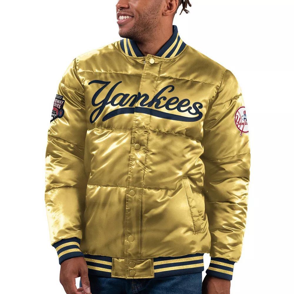 Men's Starter  Gold New York Yankees 2023 Subway Series Bronx Bomber Full-Snap Jacket, Size: Large Product Image