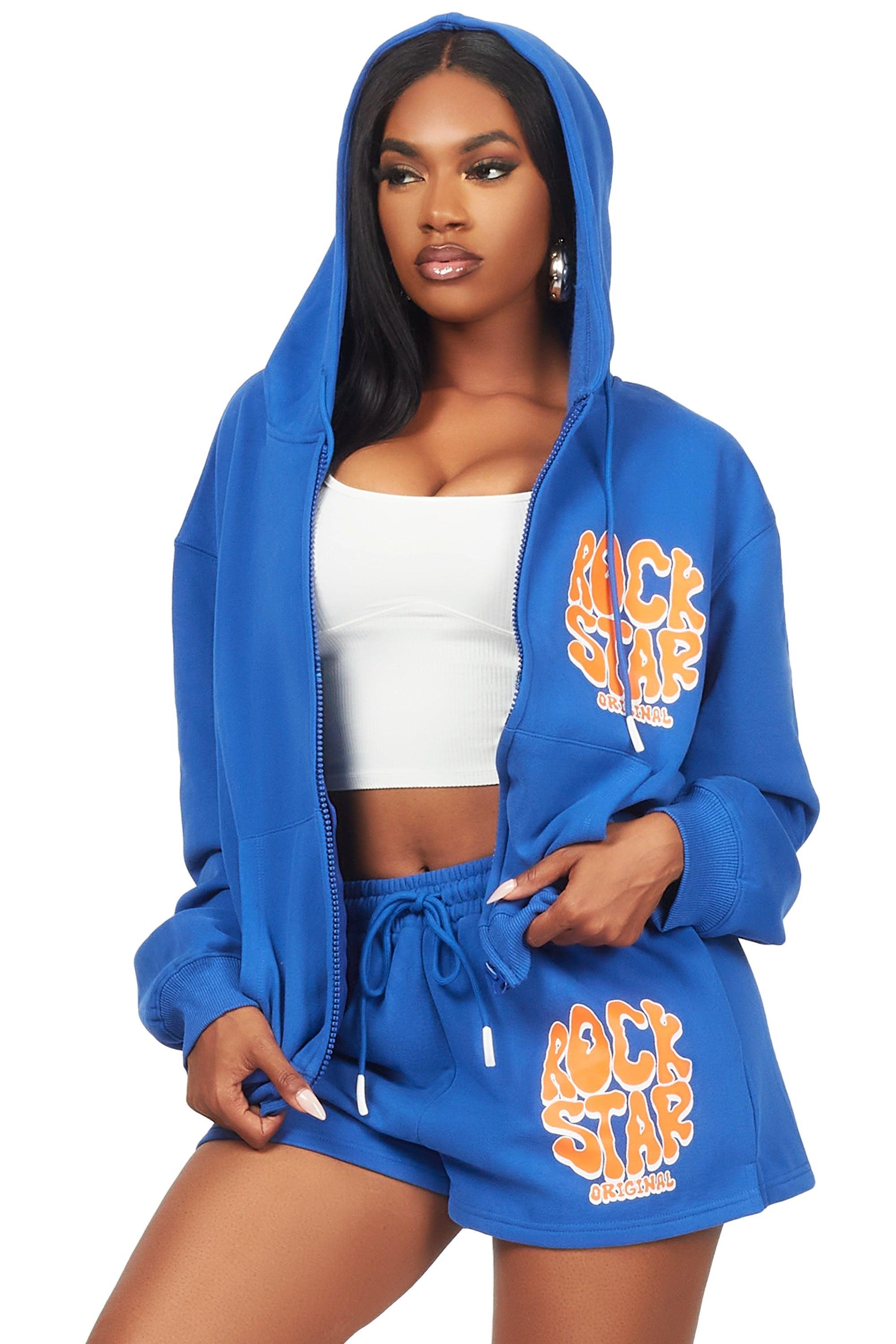 Teagan Royal Blue Short Set Female Product Image