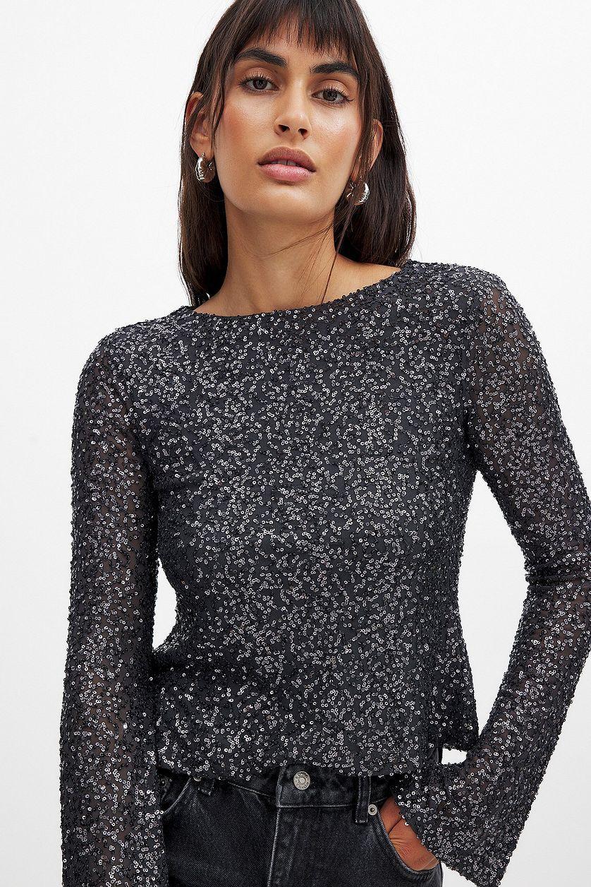 Tie Back Sequin Top Product Image