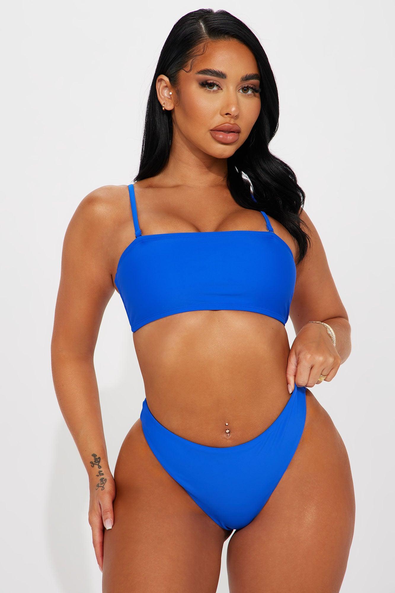 Maui Mix And Match Mid Rise Cheeky Bikini Bottom - Royal Product Image