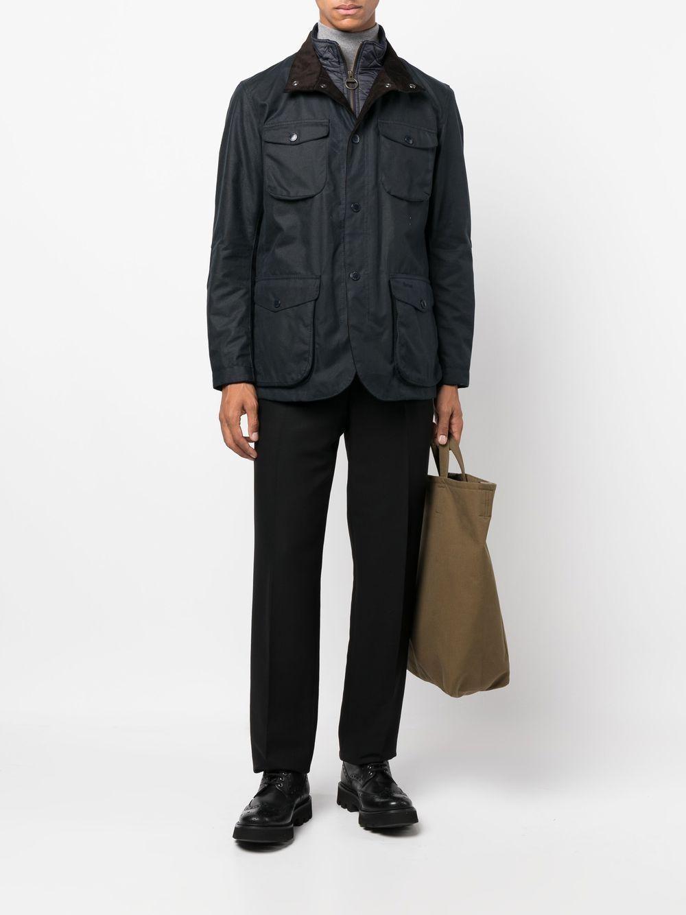 Single-breasted Fitted Jacket In Black Product Image