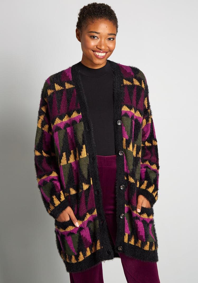 Putting The Pieces Together Sweater Coat Product Image