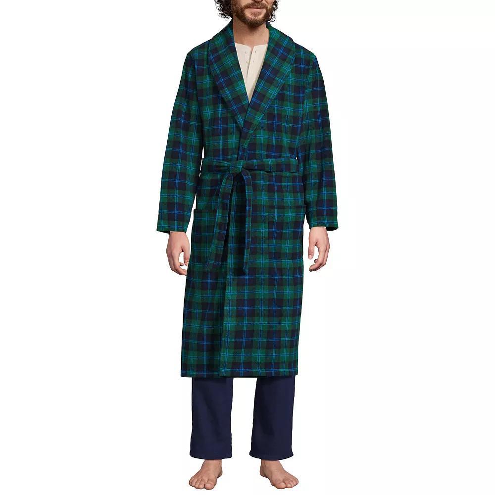 Men's Lands' End Fleece Robe,  Product Image