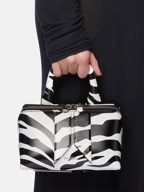 ''Friday'' white and black mini bag Product Image