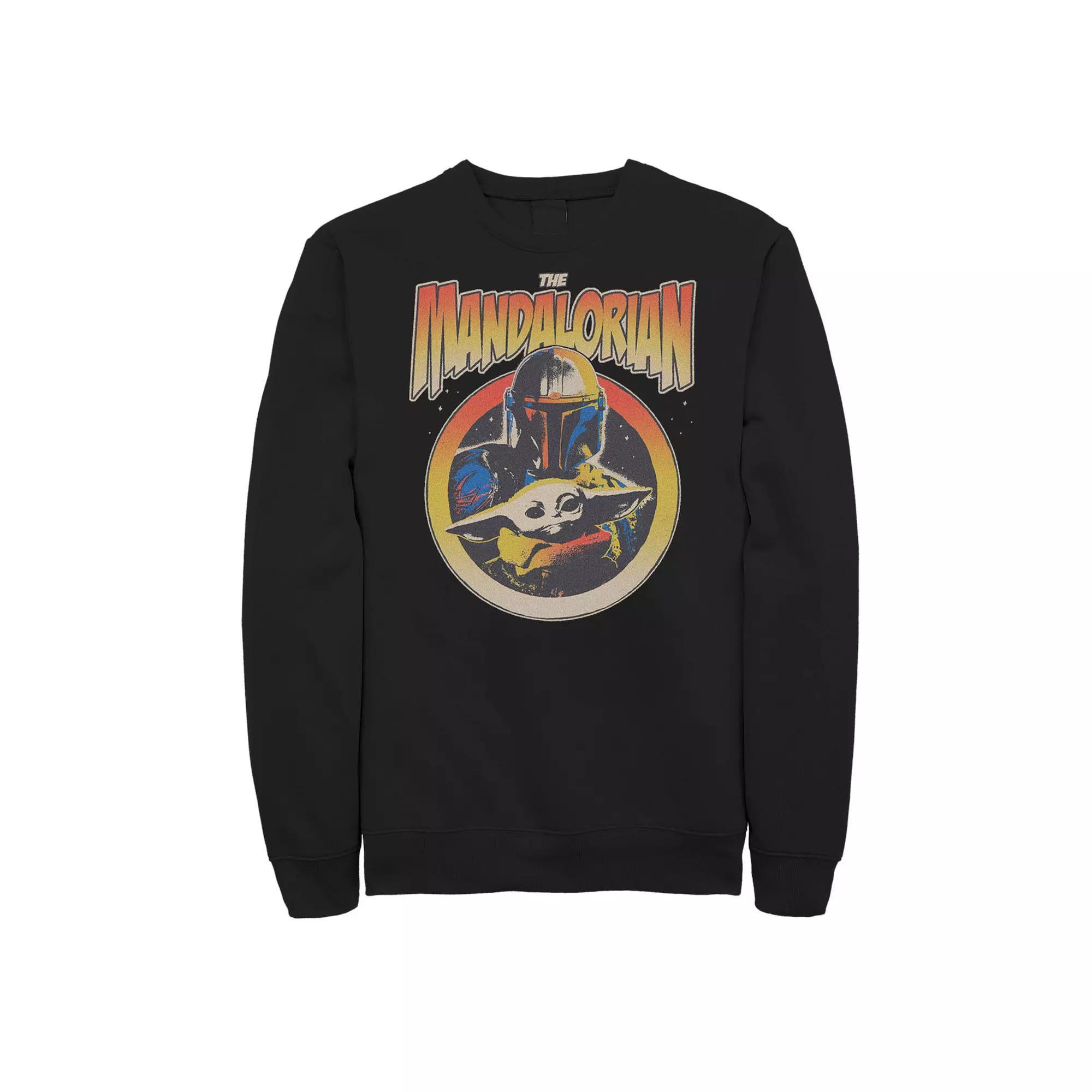 Big & Tall Star Wars The Mandalorian Mando And Child Fleece Sweatshirt, Men's,  Product Image
