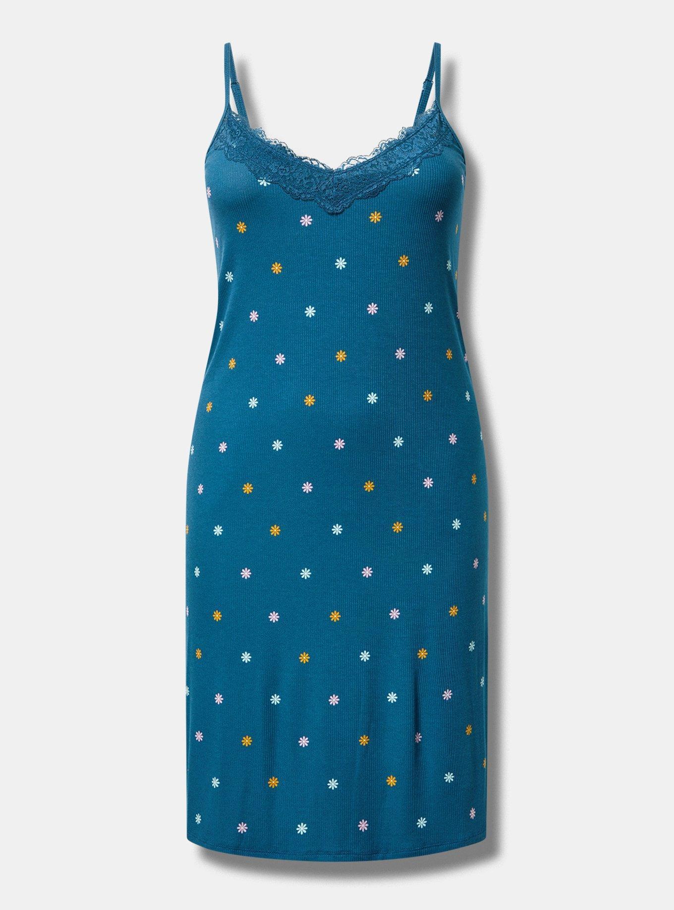 Lace Trim Midi Sleep Gown Product Image