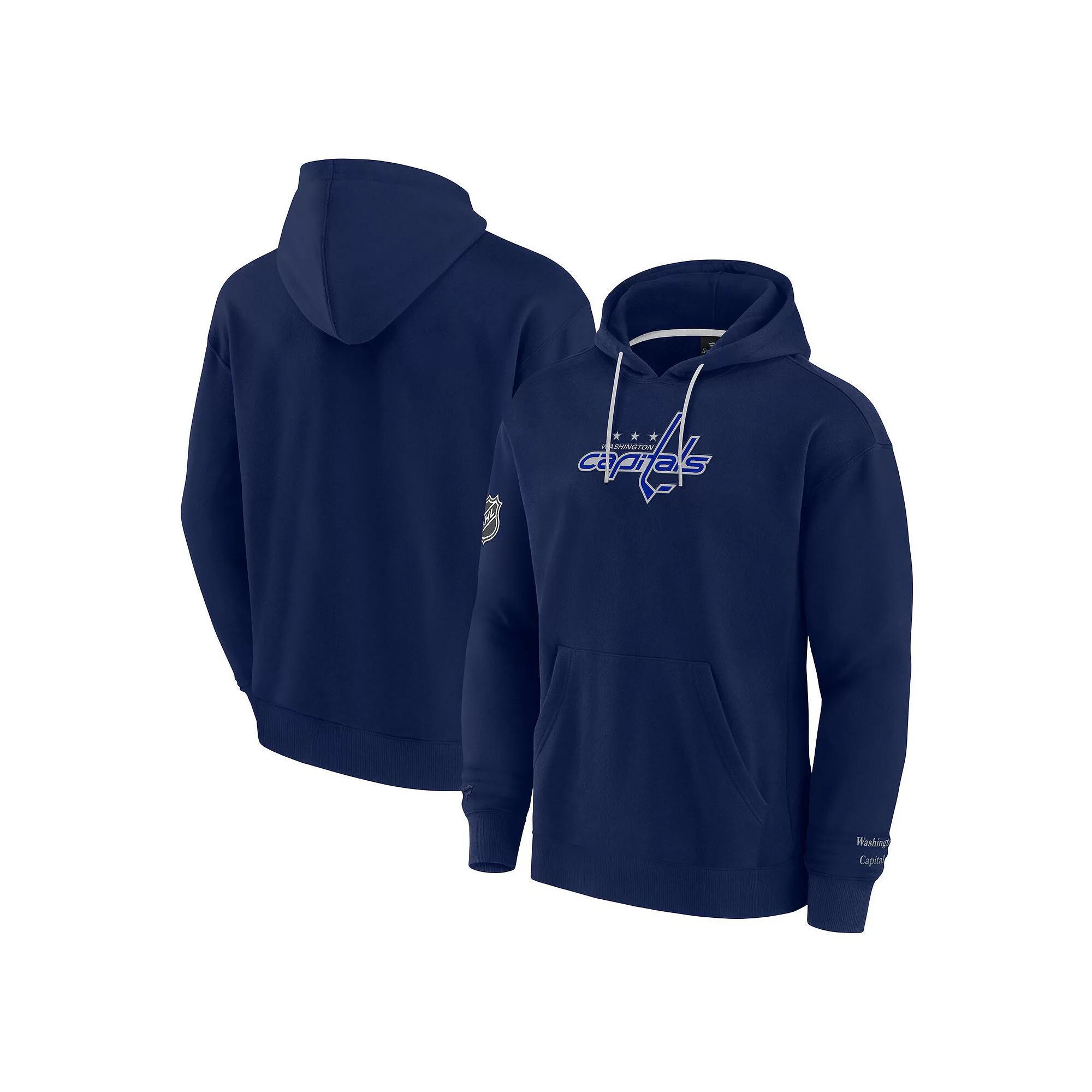 Men's Fanatics Navy Washington Capitals Elements Pace Pullover Hoodie,  Product Image