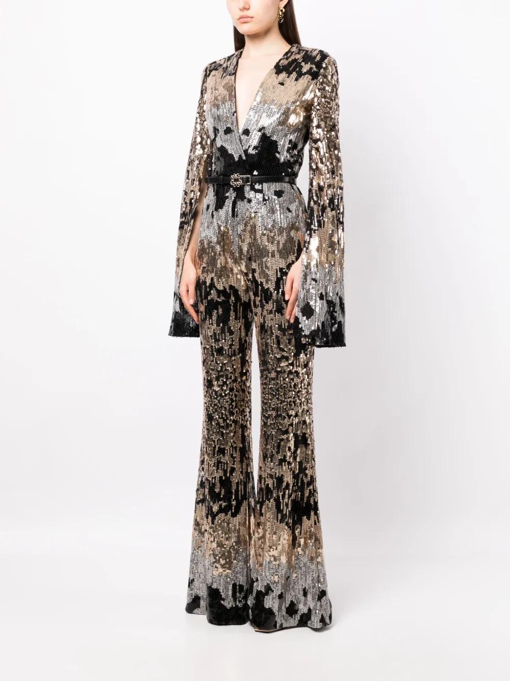 sequin-embellished tulle jumpsuit  Product Image