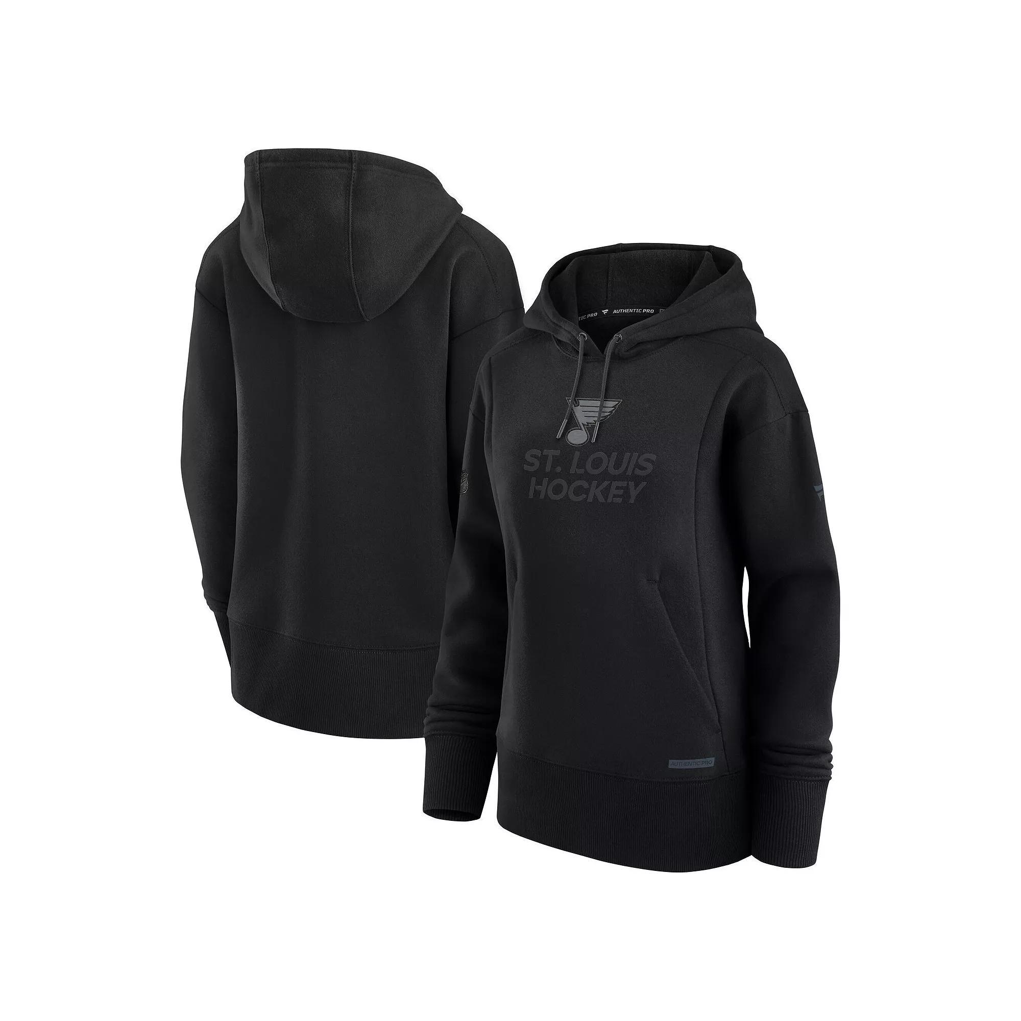 Women's Fanatics Black Boston Bruins Authentic Pro Road Pullover Hoodie,  Product Image