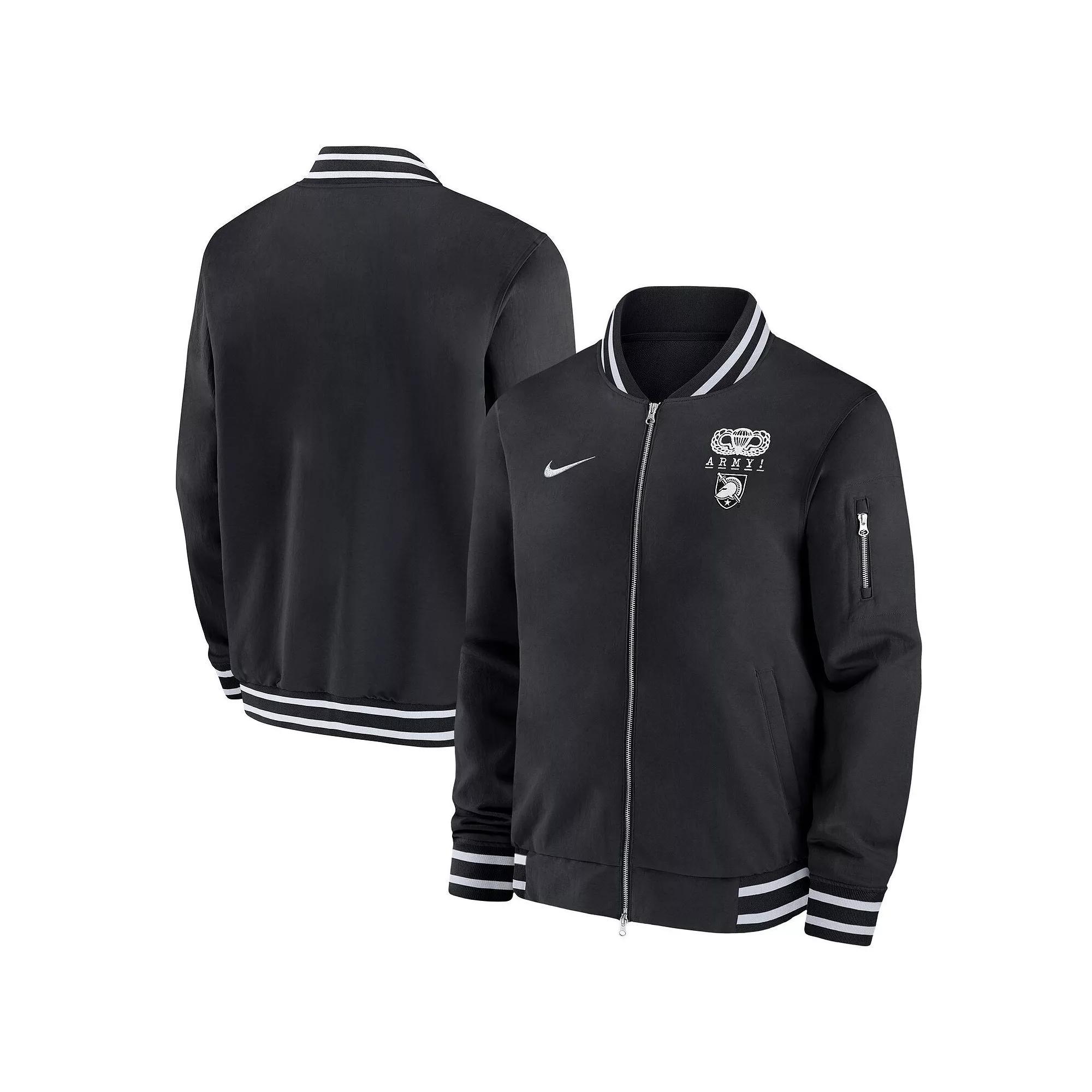 Men's Nike Black Army Black Knights 2024 Rivalry Collection Full-Zip Bomber Jacket, Size: Large, Nc2 Black Product Image