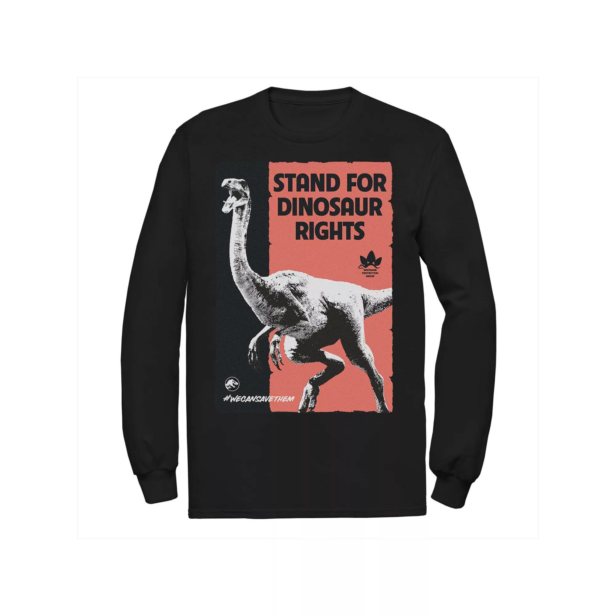 Men's Jurassic World Stand For Dinosaurs Poster Tee,  Product Image