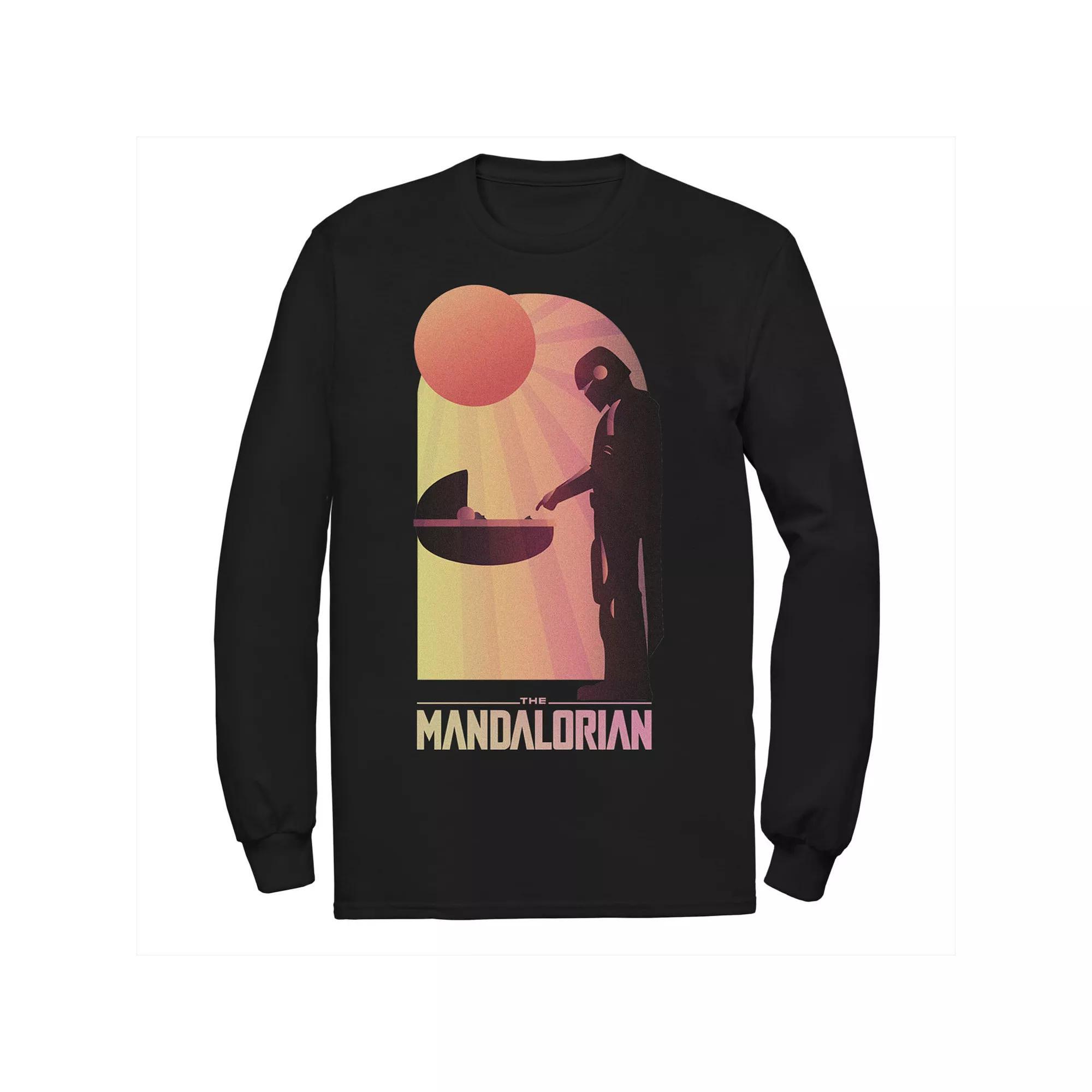 Men's Star Wars The Mandalorian The Child Sunset Meeting Tee,  Product Image