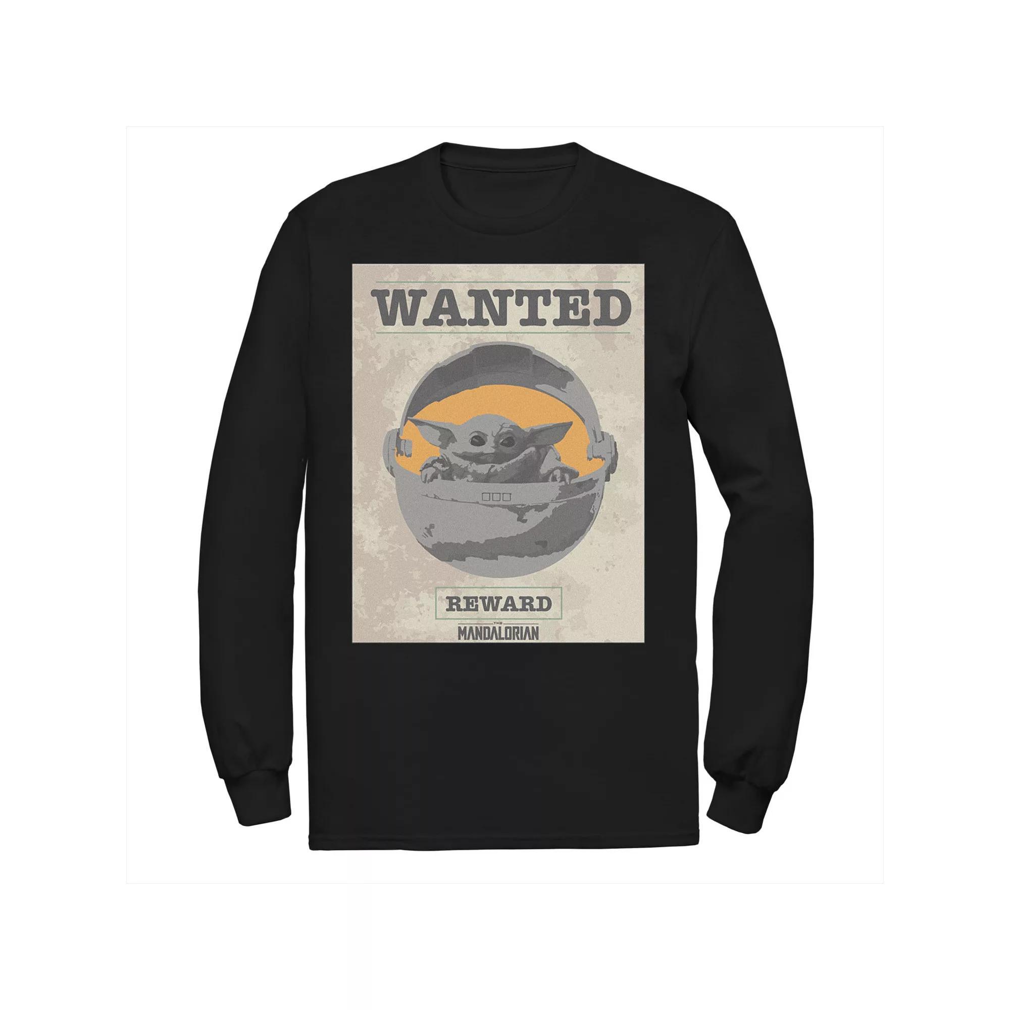 Men's Star Wars The Mandalorian The Child Wanted Poster Tee,  Product Image