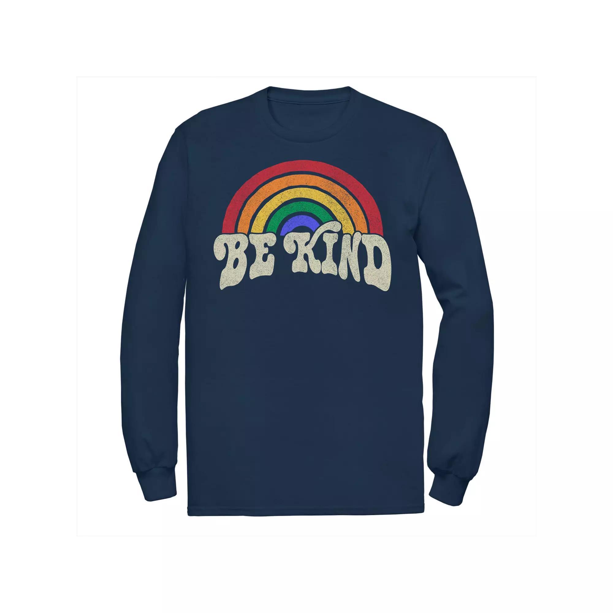 Men's Fifth Sun "Be Kind" Retro Rainbow Tee,  Product Image