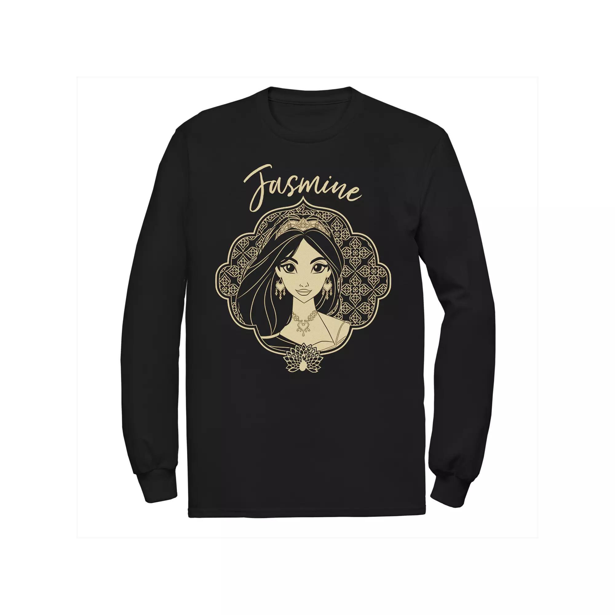 Disney's Aladdin Men's Jasmine Long Sleeve Graphic Tee,  Product Image