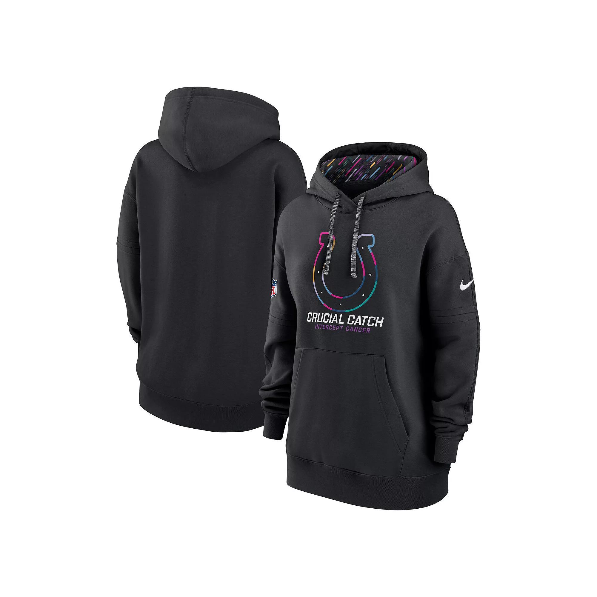 Women's Nike  Black Indianapolis Colts 2024 NFL Crucial Catch Club Pullover Hoodie, Size: 2XL Product Image