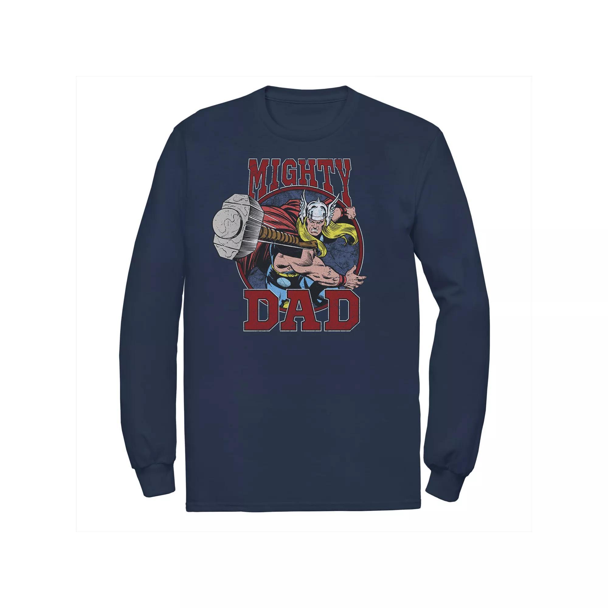 Men's Marvel Thor Father's Day Mighty Dad Hammer Tee,  Product Image