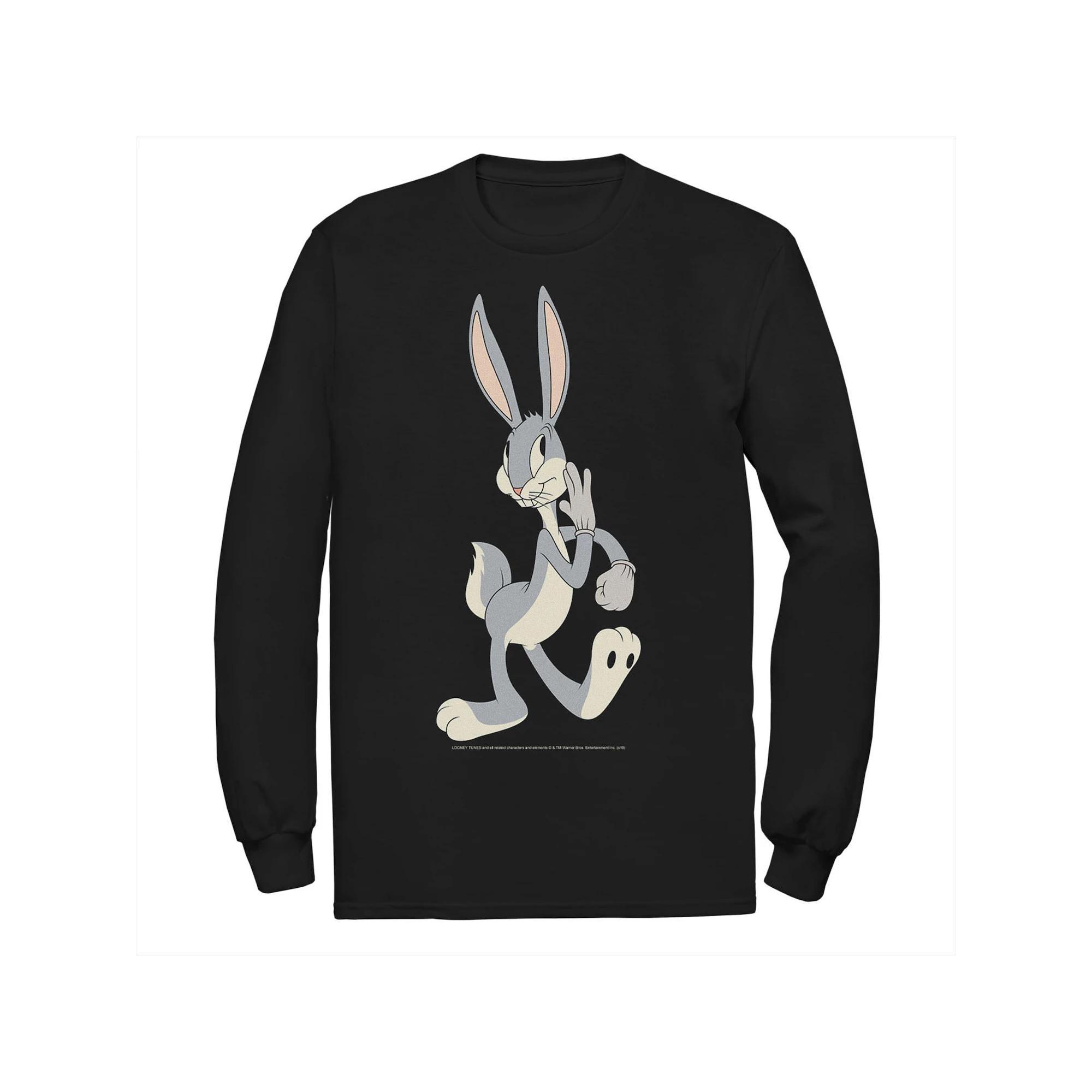 Men's Looney Tunes Bugs Bunny Vintage Portrait Tee, Size: Medium, Black Product Image