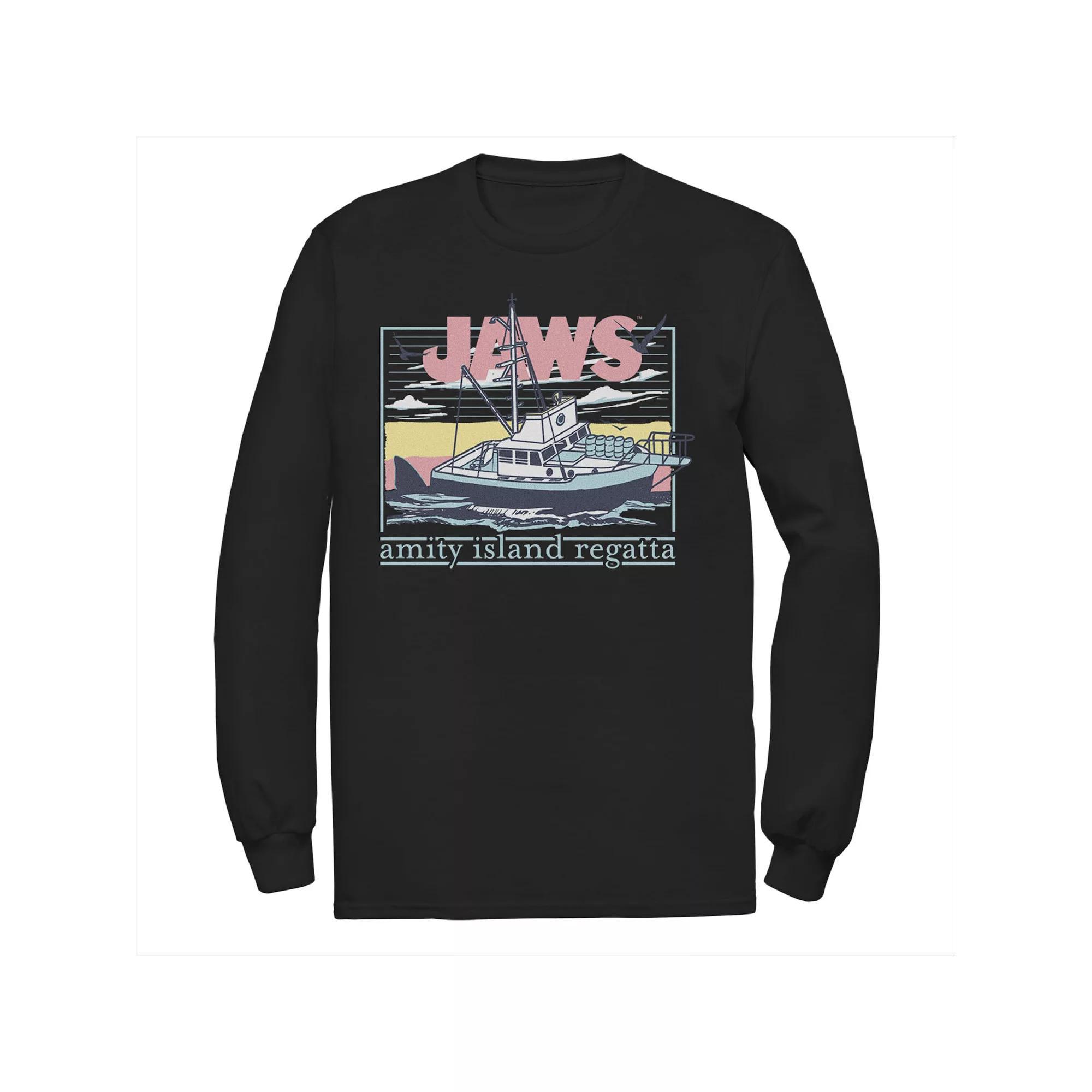 Men's Jaws Amity Retro Island Tee, Size: Large, Black Product Image