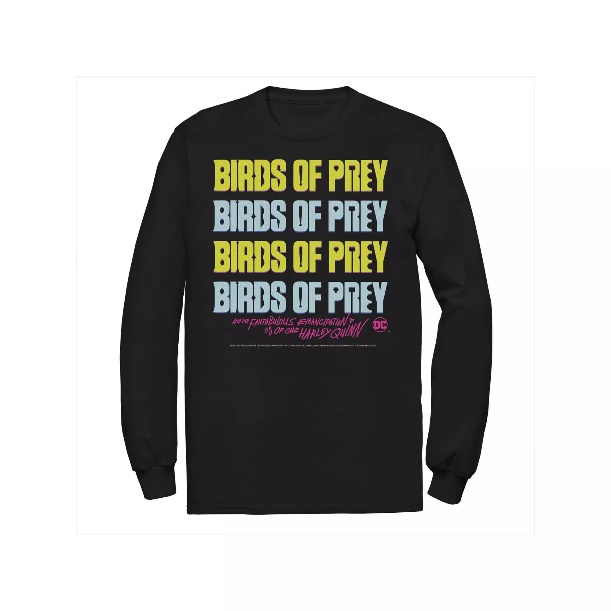Men's DC Comics Birds Of Prey Word Stack Logo Tee,  Product Image