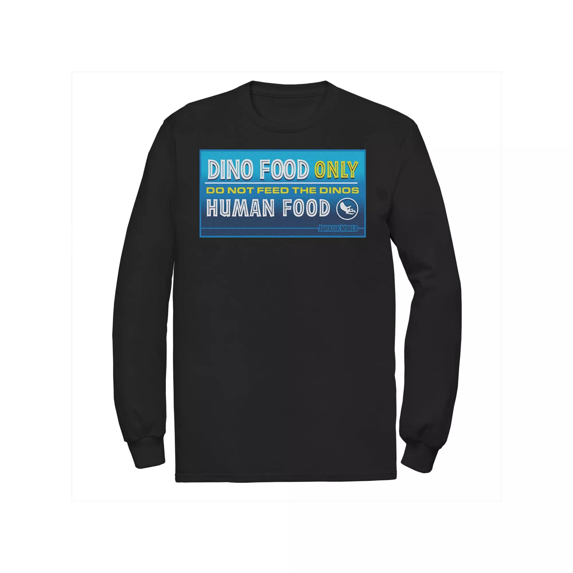 Men's Jurassic World Do Not Feed The Dinos Sign Tee,  Product Image
