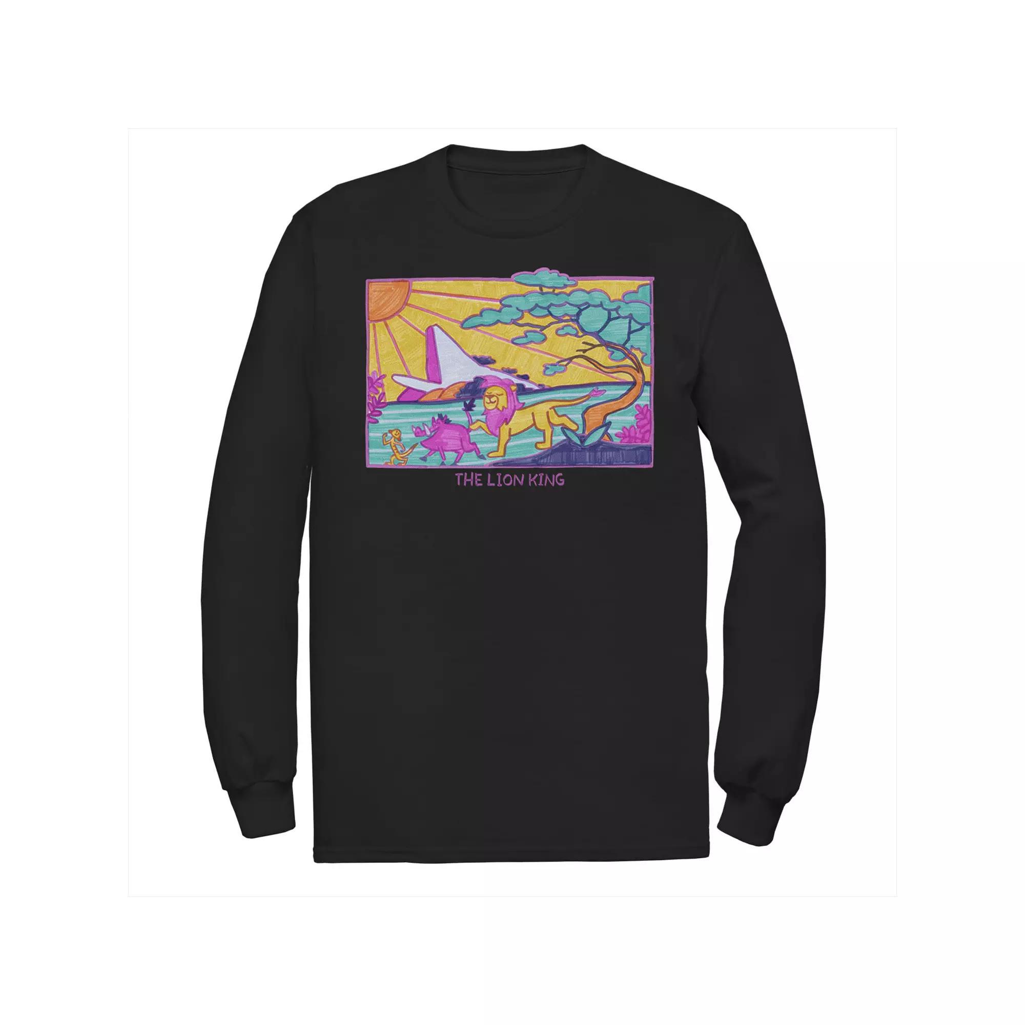 Disney's The Lion King Men's Line Up Tee, Size: Small, Black Product Image