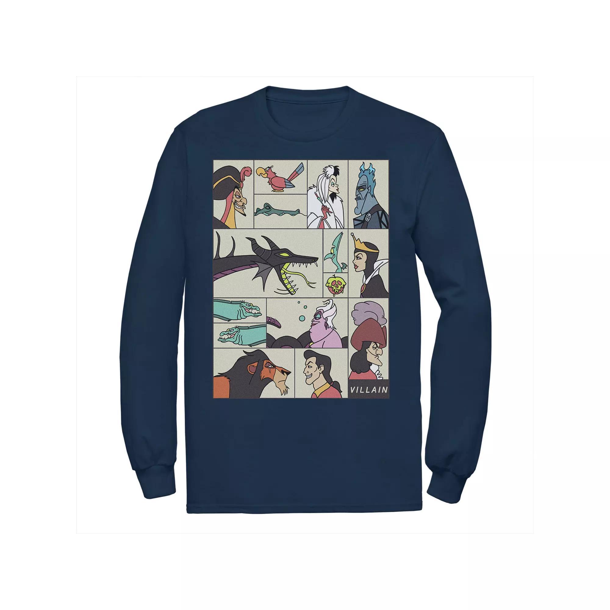 Disney's Villains Men's Comic Style Portrait Panels Tee,  Product Image