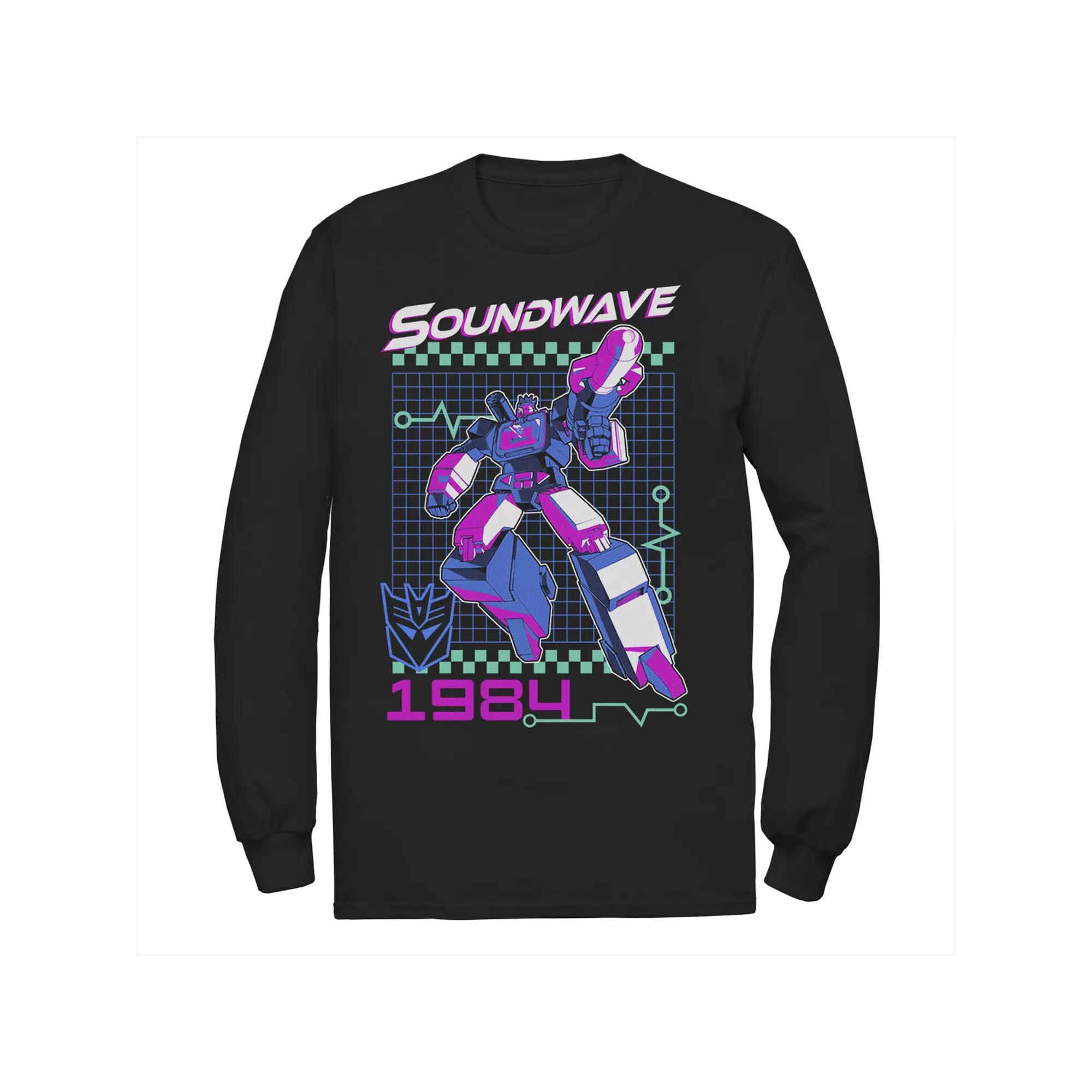 Big & Tall Transformers Soundwave Retro Long Sleeve, Men's,  Product Image