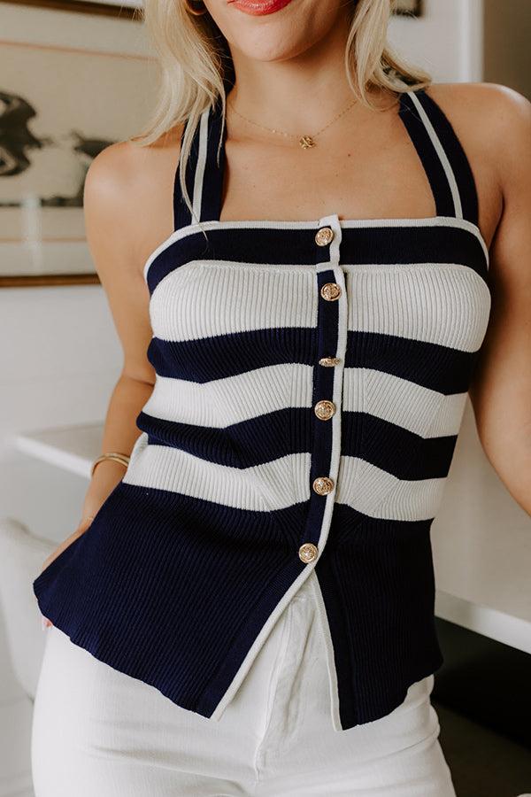 Nautical Dreams Knit Stripe Top Product Image