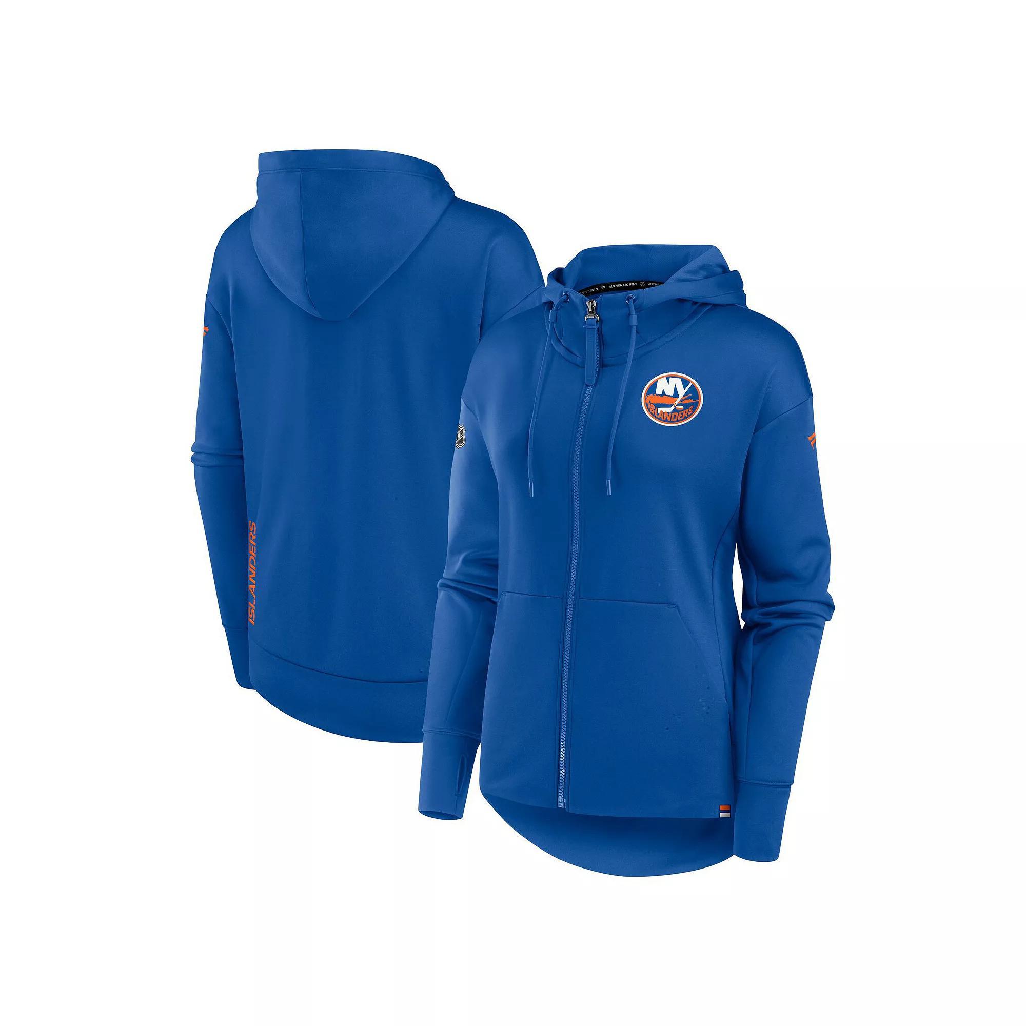 Women's Fanatics Branded Royal New York Islanders Authentic Pro Scuba Full-Zip Hoodie,  Product Image