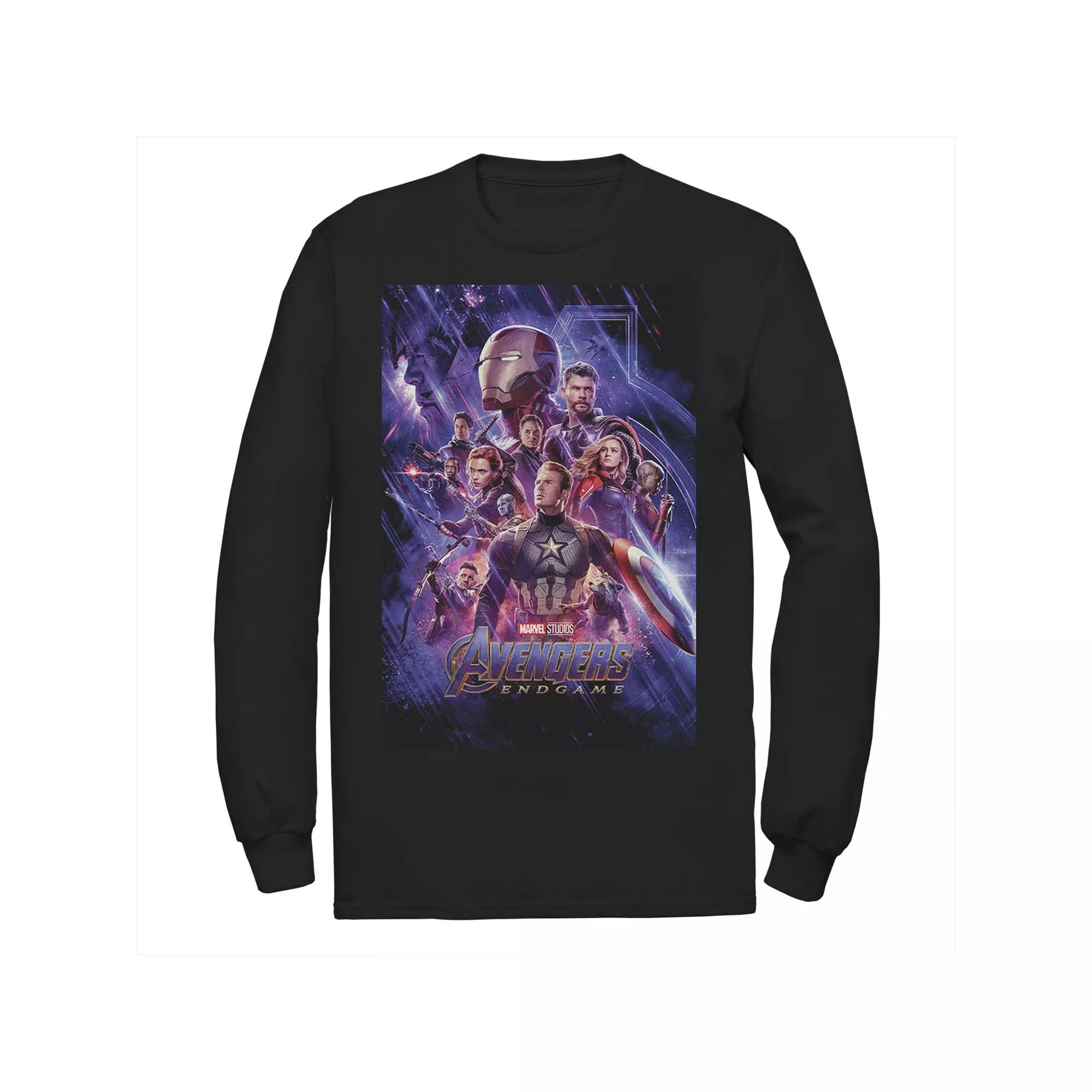 Men's Marvel Studios Avengers Endgame Space Group Shot Poster Tee,  Product Image