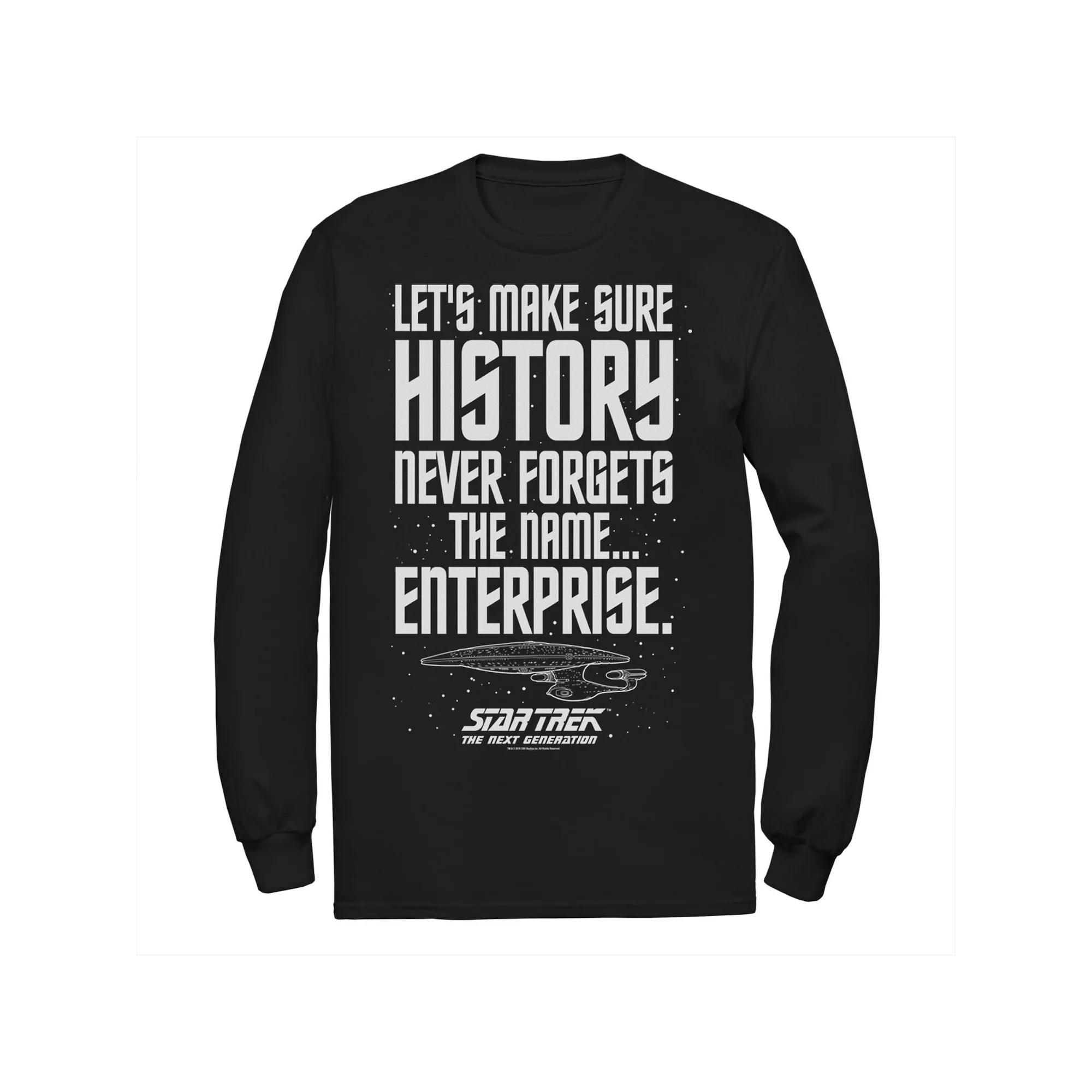 Men's Star Trek Next Generation Enterprise History Tee,  Product Image