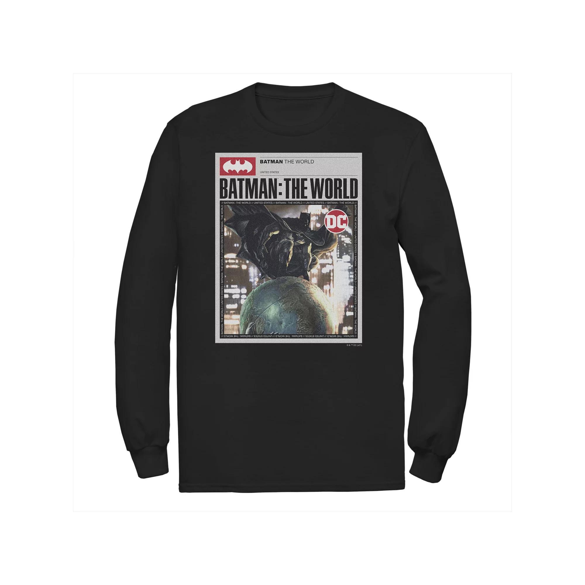 Big & Tall DC Comics Batman: The World Germany Red Bat Logo Tee, Men's,  Product Image