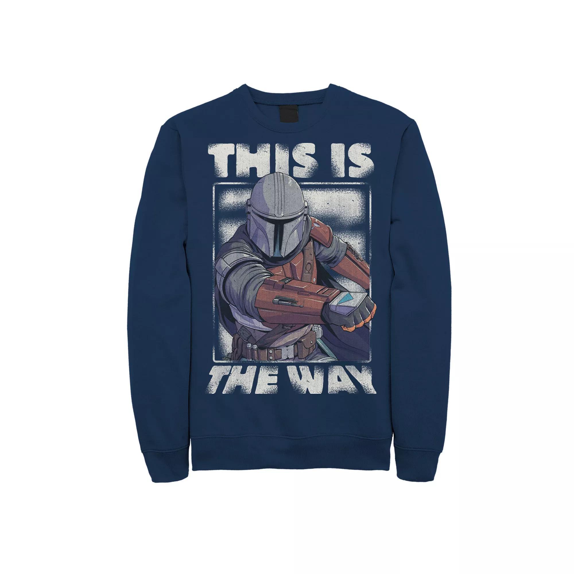 Men's Star Wars The Mandalorian This Is The Way Portrait Sweatshirt,  Product Image
