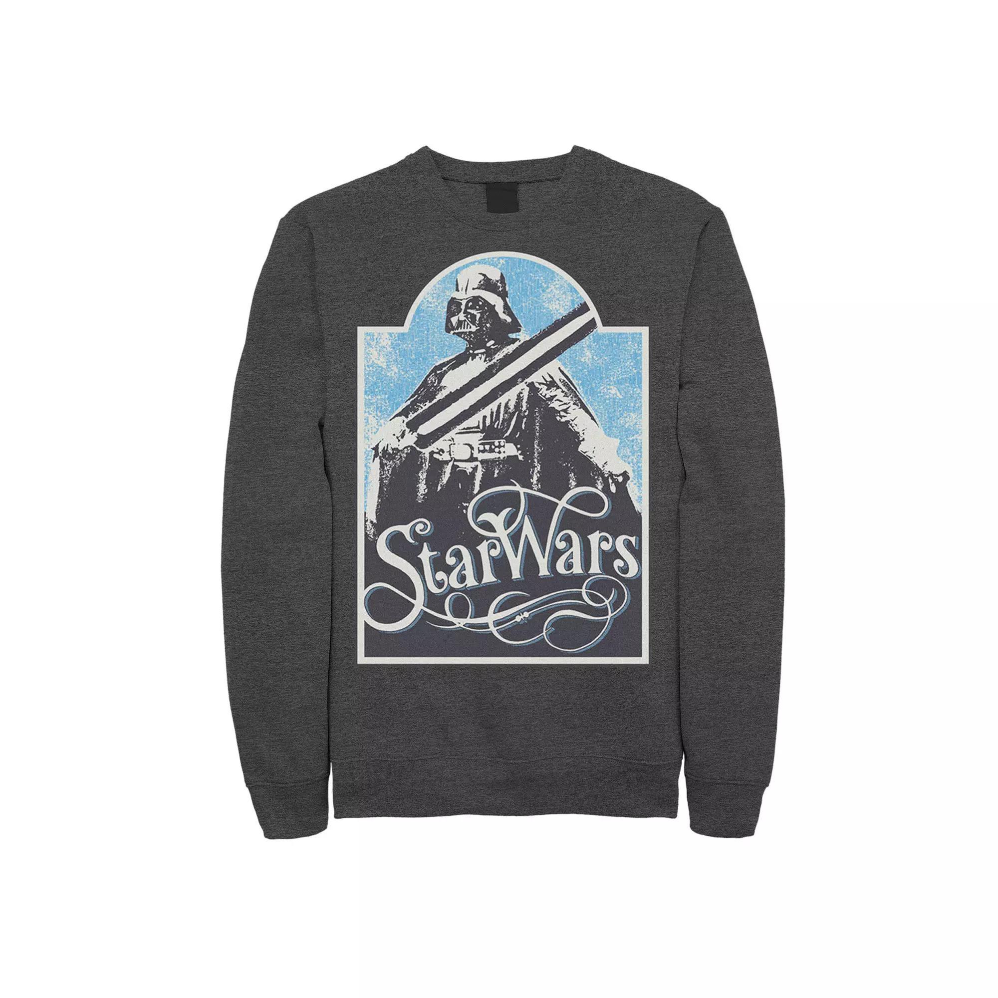 Men's Star Wars Retro Vader Poster Sweatshirt,  Product Image