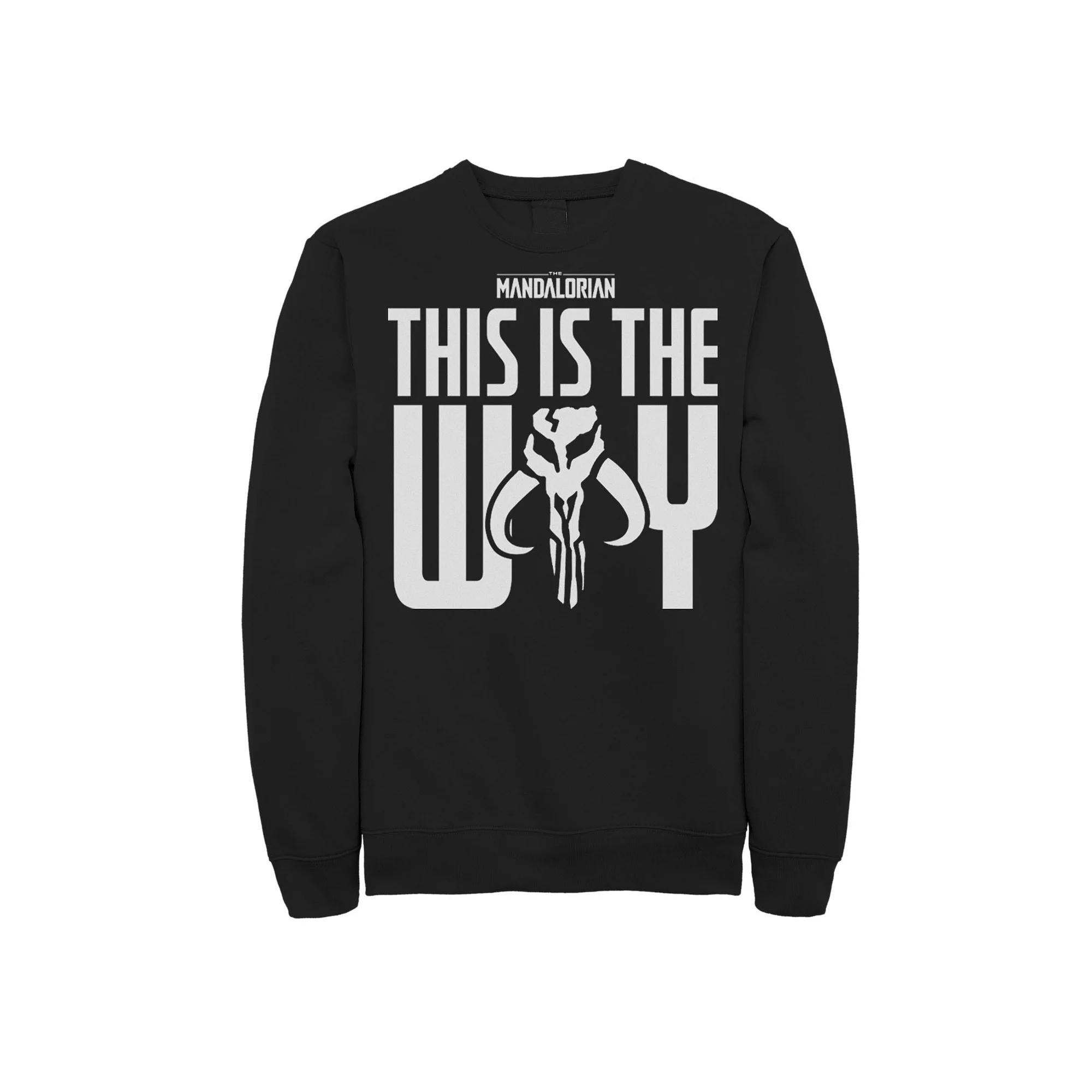 Men's Star Wars The Mandalorian This Is The Way Mythosaur Block Sweatshirt,  Product Image