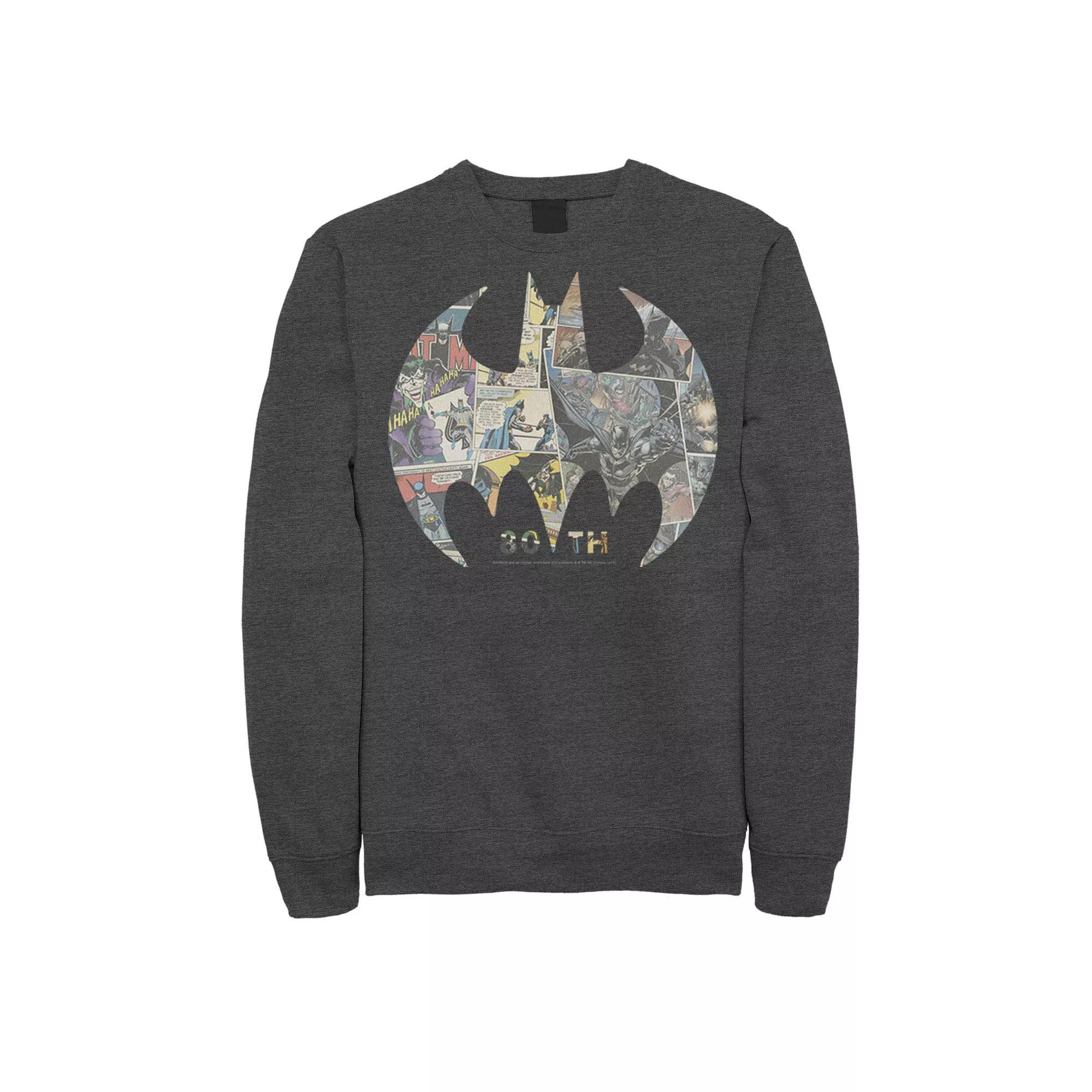 Men's DC Comics Batman Comic Cover Logo Sweatshirt,  Product Image