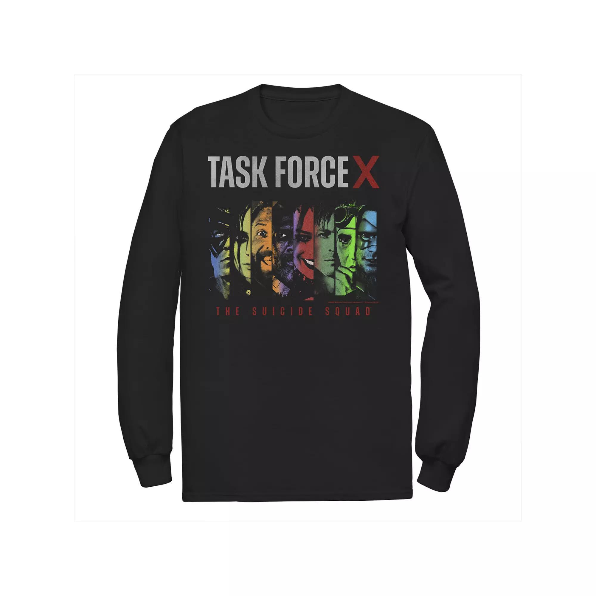 Men's The Suicide Squad Task Force X Colorful Portrait Panels Tee,  Product Image