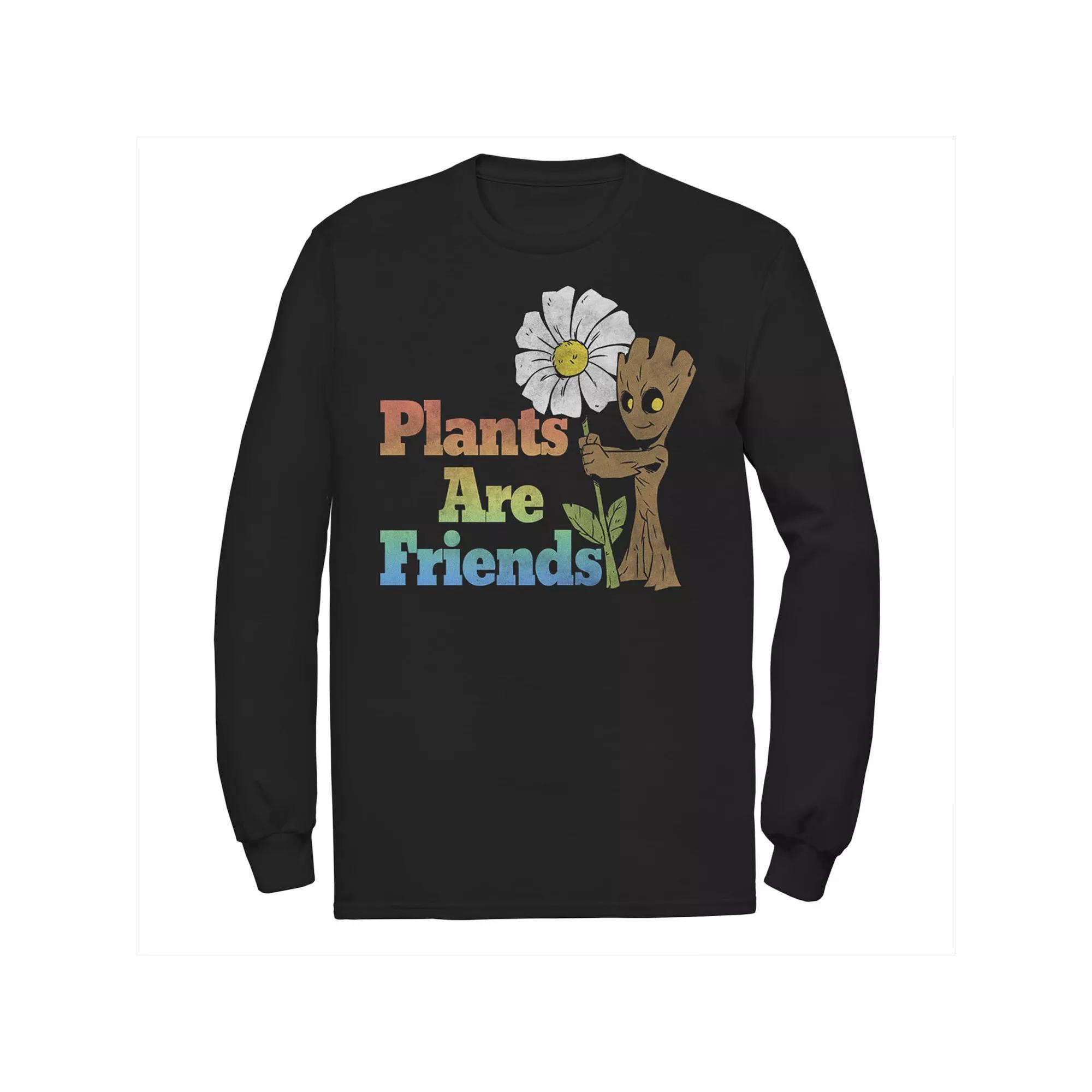 Men's Marvel GOTG Groot Plants Are Friends Portrait Tee, Size: Medium, Black Product Image