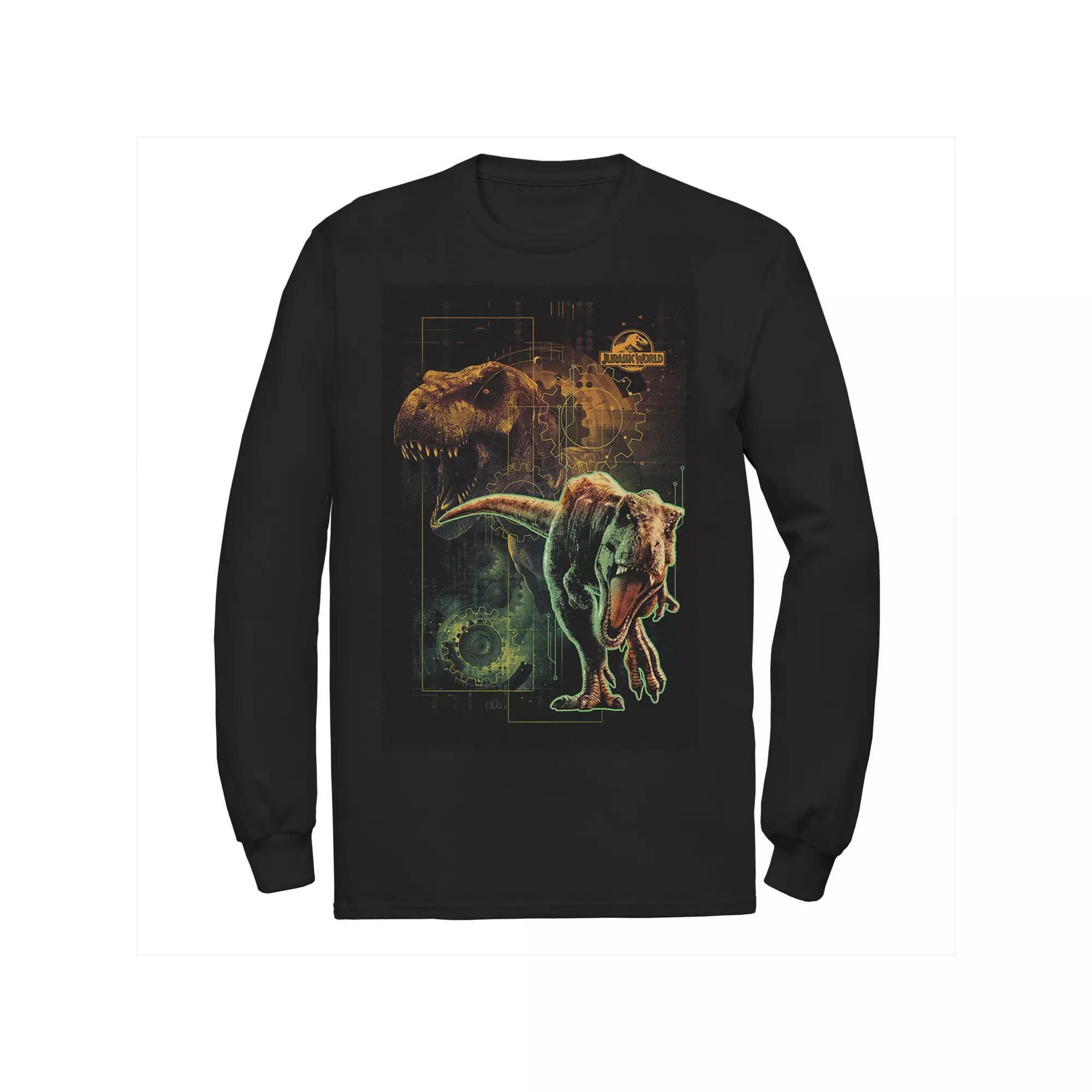 Big & Tall Star Wars Boba Fett Bounty Hunter Distressed Portrait Long Sleeve Graphic Tee, Men's,  Product Image