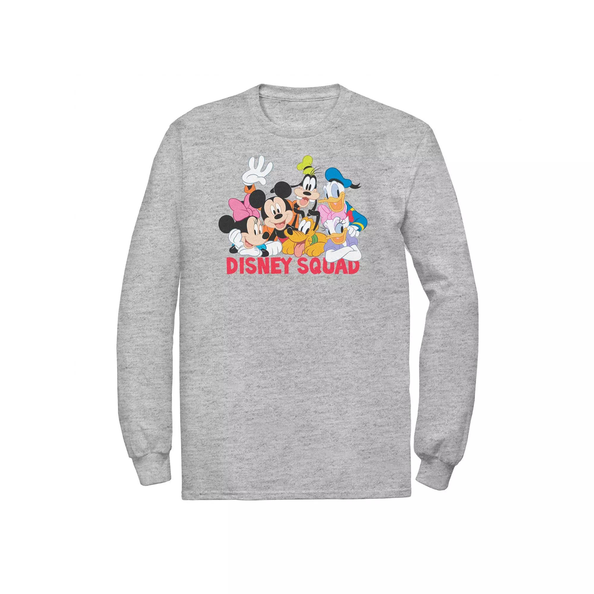 Disney's Mickey Mouse And Friends Big & Tall Disney Squad Long Sleeve Graphic Tee, Men's,  Product Image