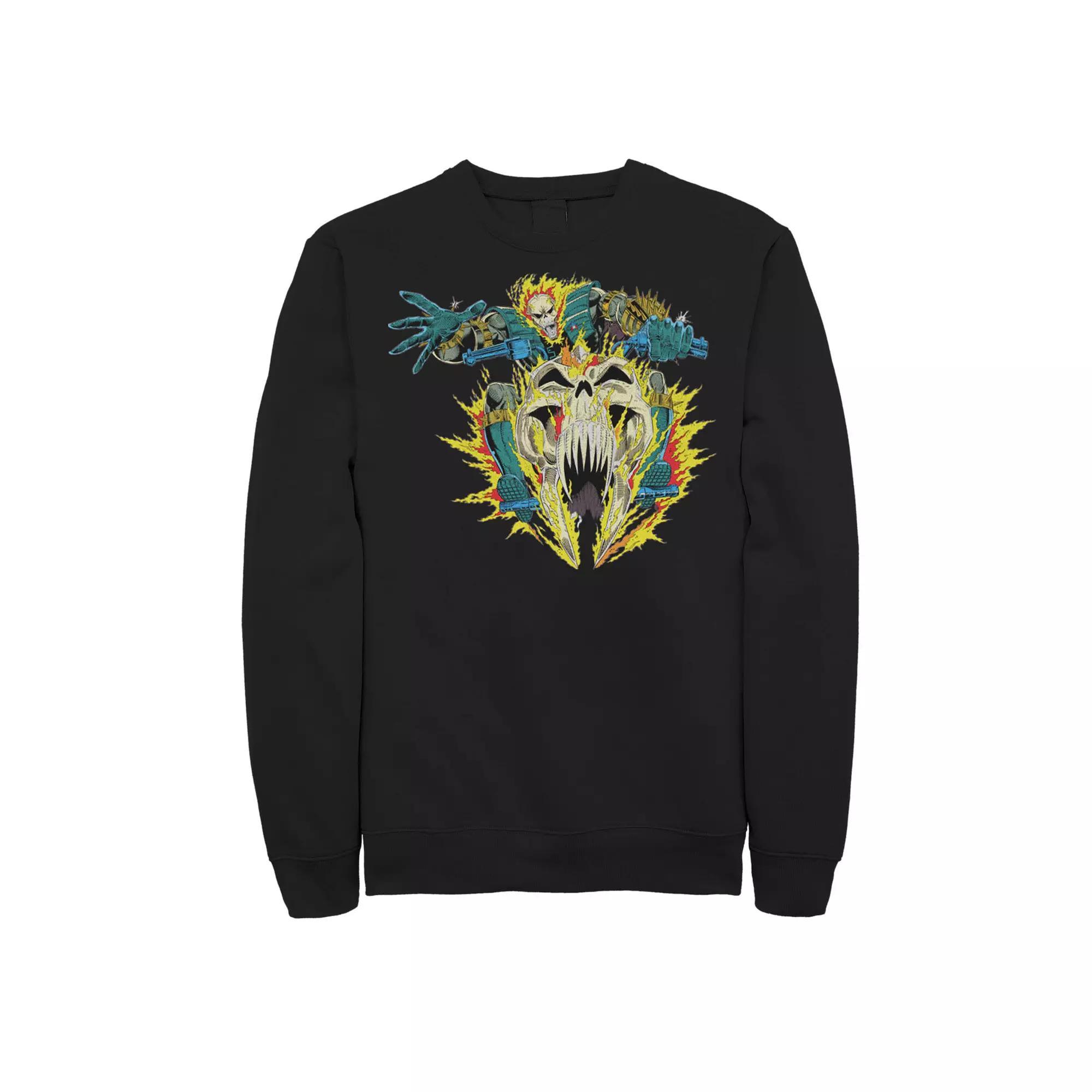 Men's Marvel Ghost Rider Action Shot Sweatshirt,  Product Image
