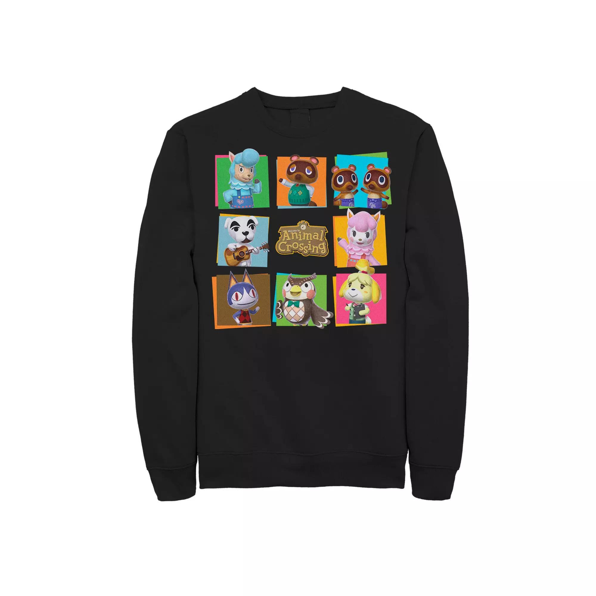 Men's Animal Crossing Group Shot Panels Sweatshirt,  Product Image