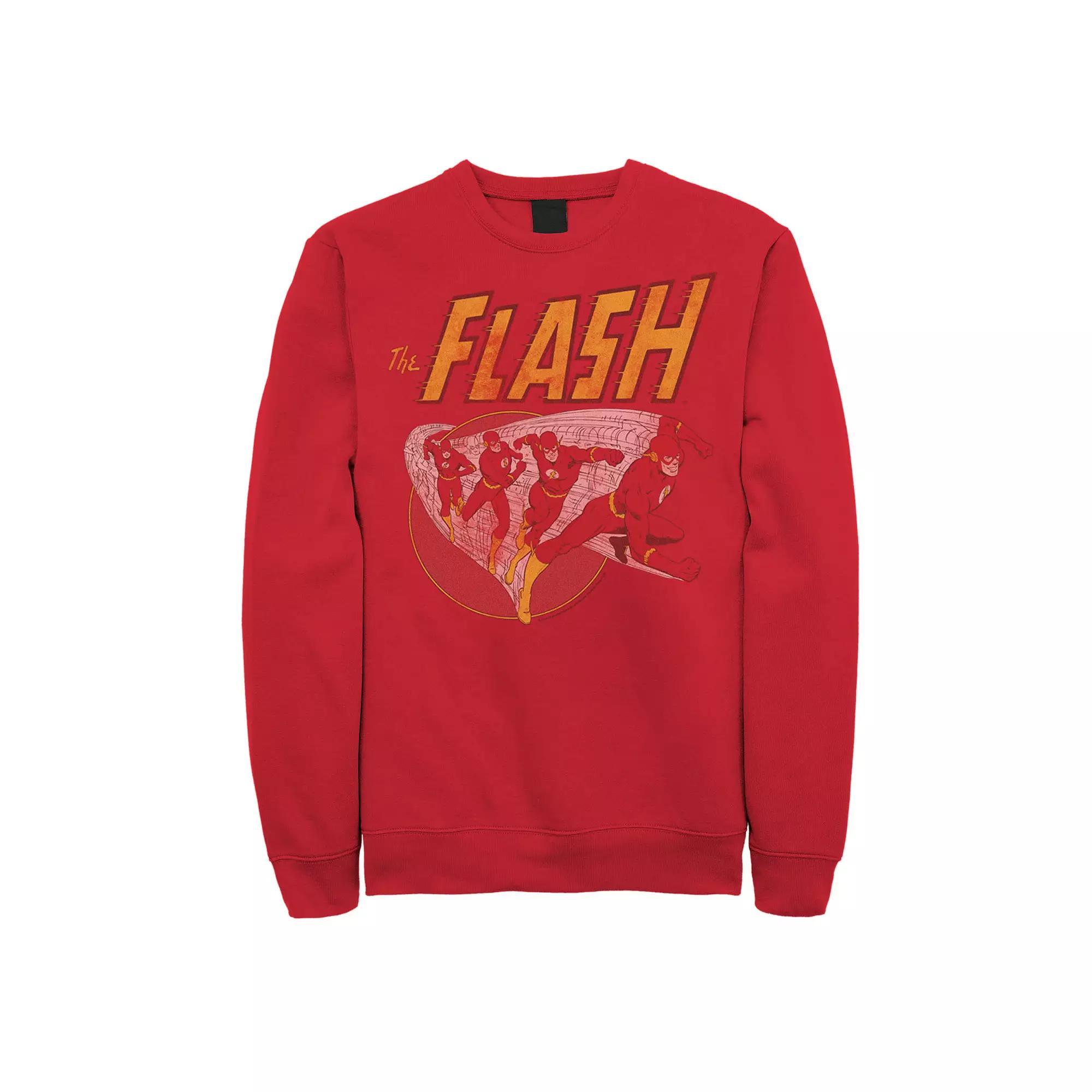 Men's DC Comics The Flash Vintage Action Sweatshirt, Size: XXL, Red Product Image