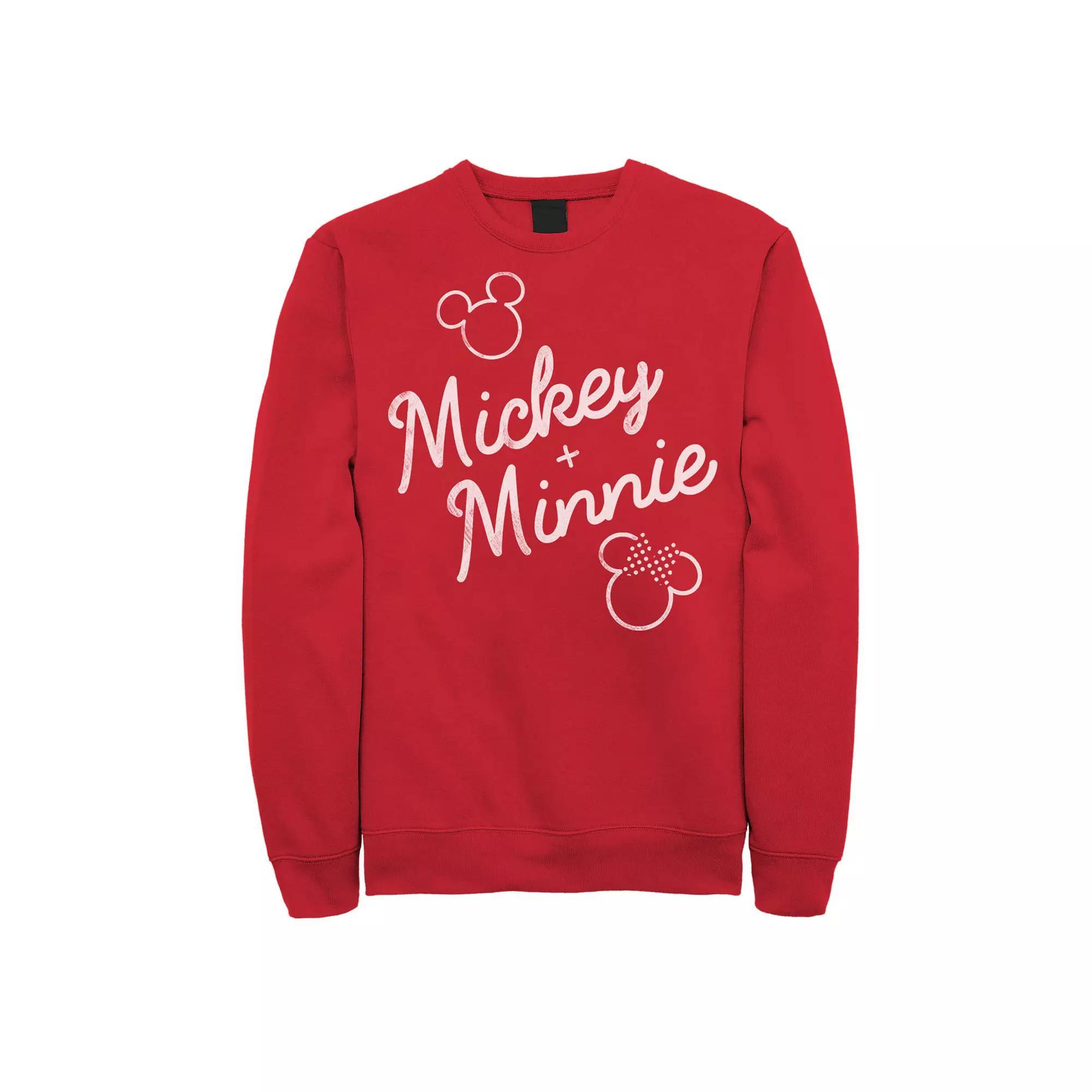 Disney's Mickey Plus Minnie Mouse Men's Outline Sweatshirt,  Product Image